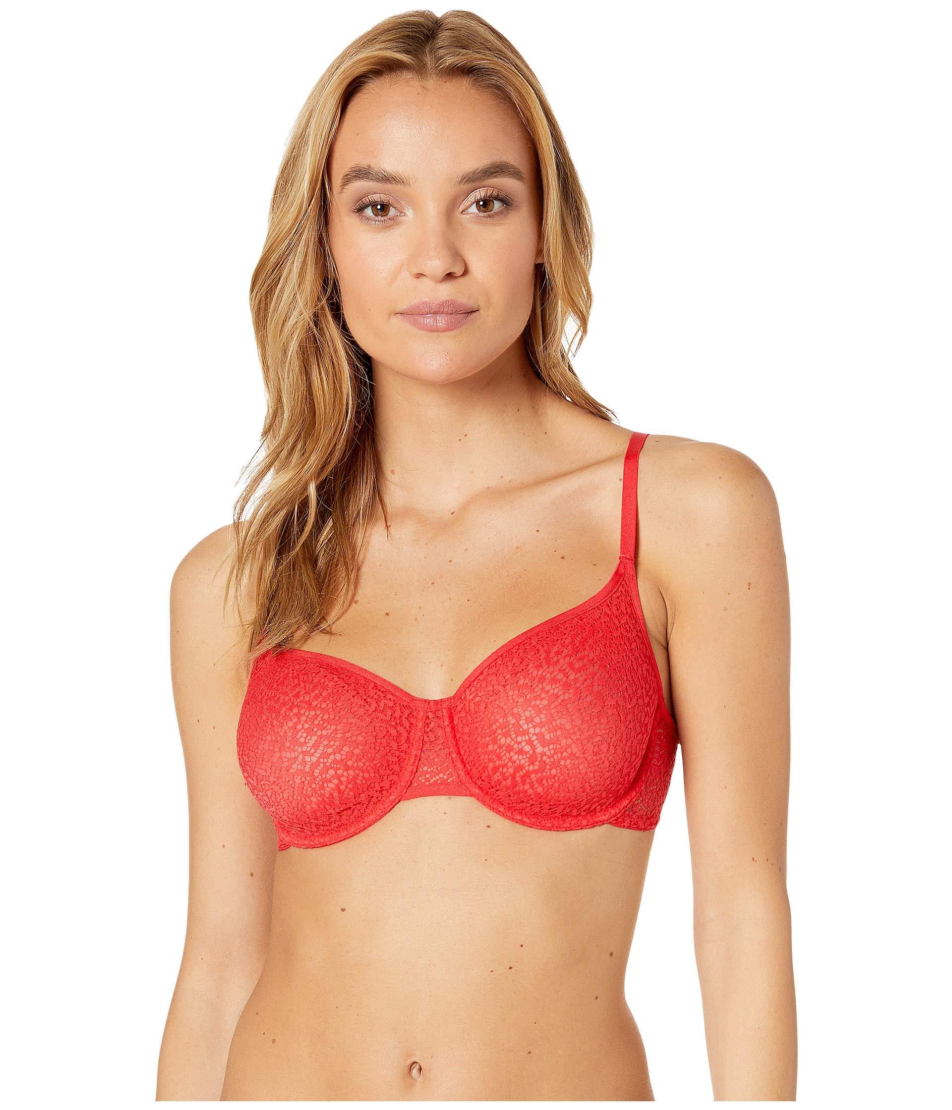 DKNY Modern Lace Unlined Demi Bra in Cherry (Red) Save 22 Lyst