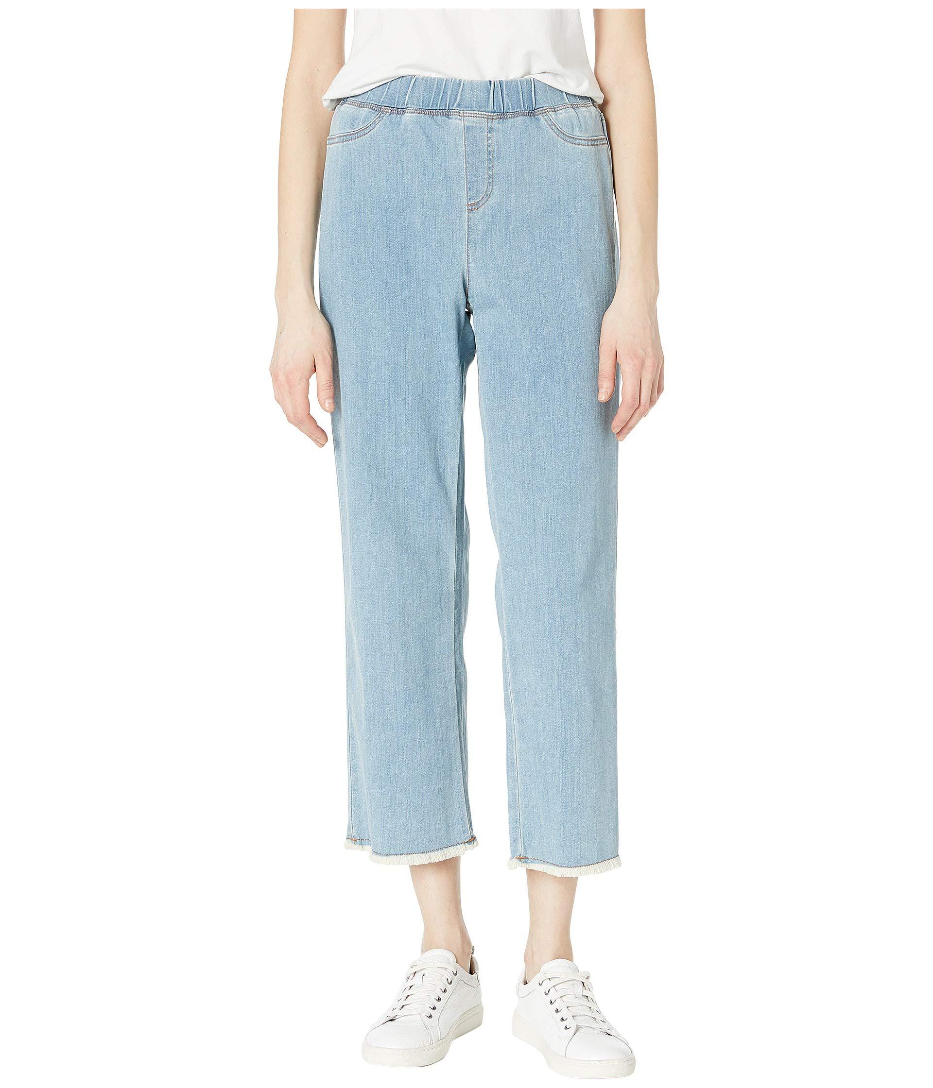 Eileen Fisher Denim Cropped Pull-on 