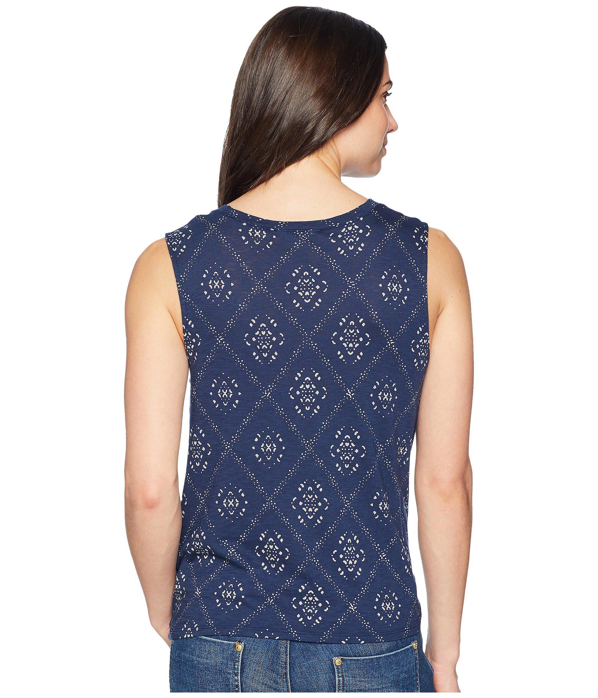 Lucky Brand Womens Batik Tank Top