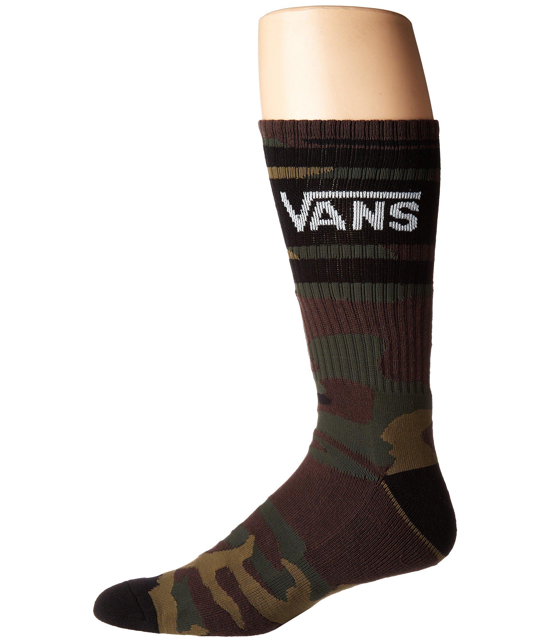 Vans Tribe Crew (classic Camo) Men's Crew Cut Socks Shoes in Black for Men  | Lyst