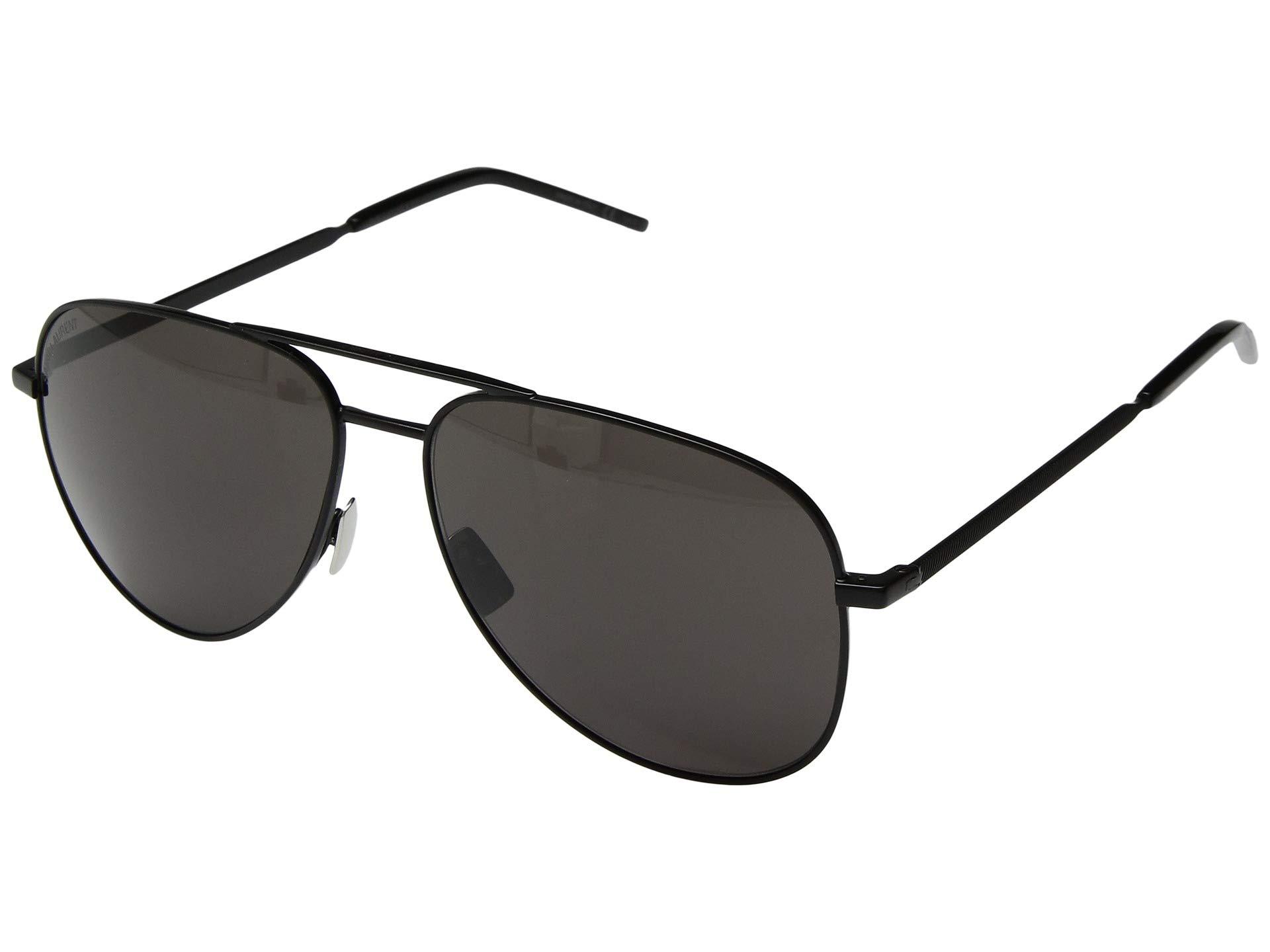Saint Laurent Classic 11 Aviator Sunglasses in Black - Lyst