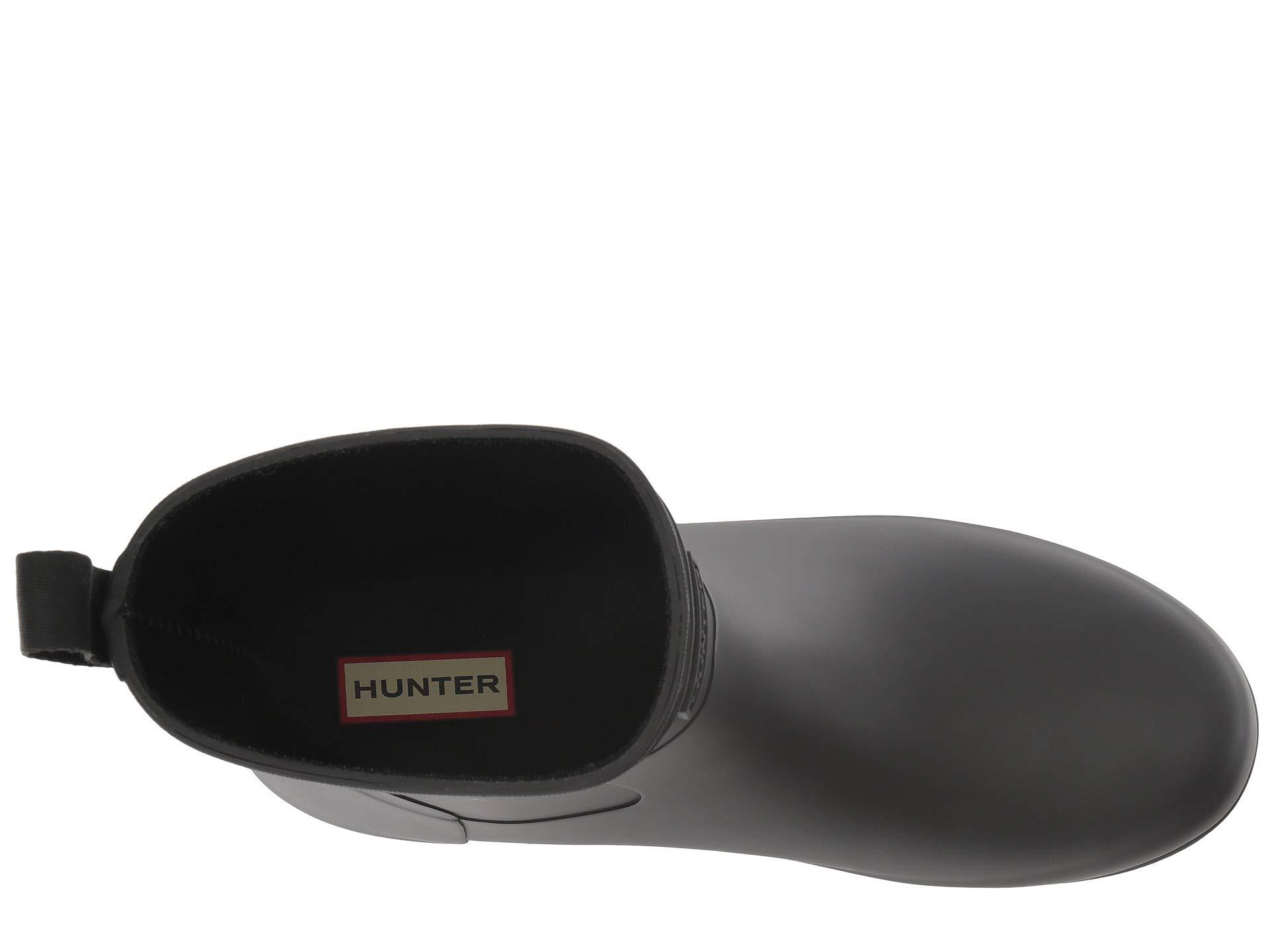 hunter refined low heel ankle biker rain boots