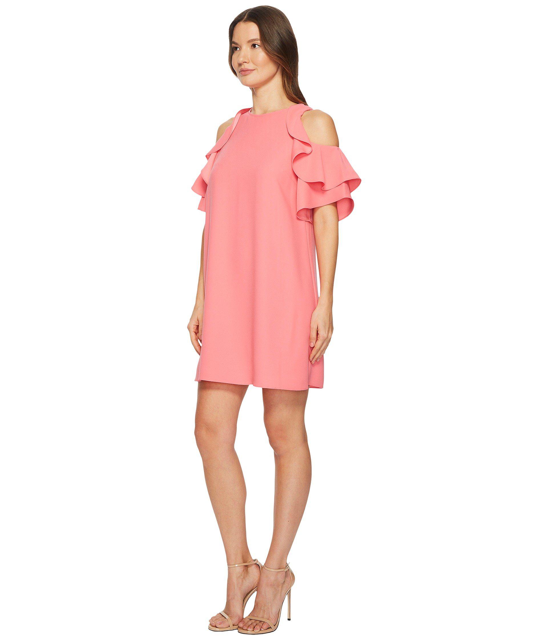 kate spade cold shoulder crepe dress