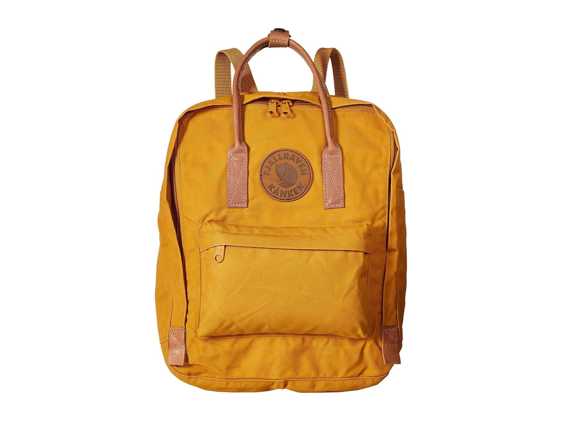 Fjallraven Leather Kanken No. 2 in Brown Lyst