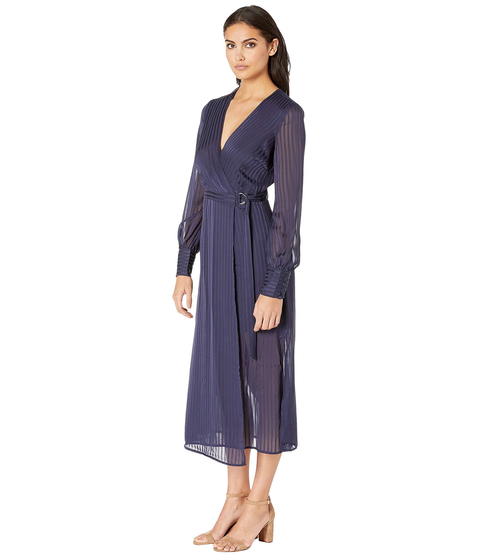 bardot shadow stripe dress