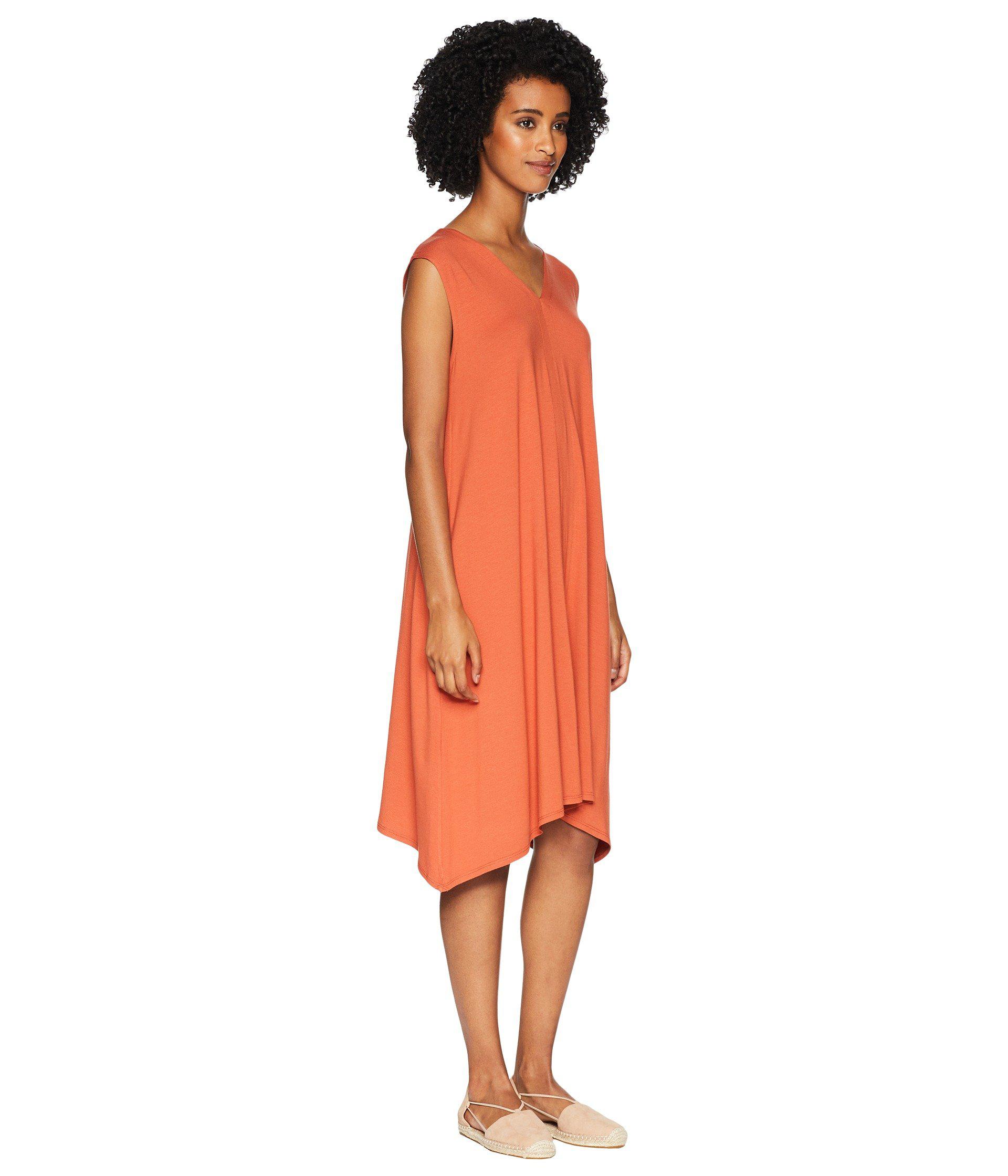 eileen fisher orange dress