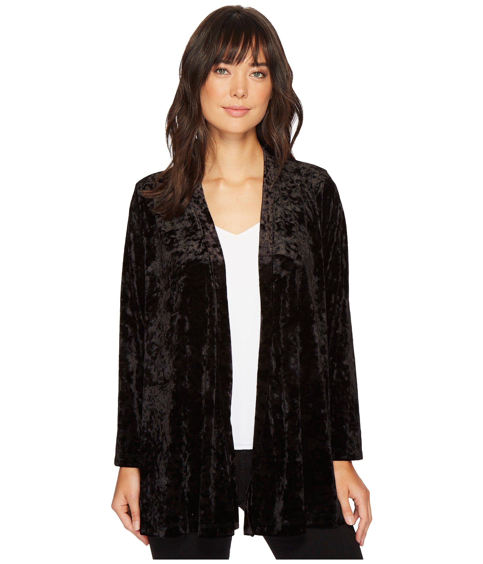 black velvet cardigan
