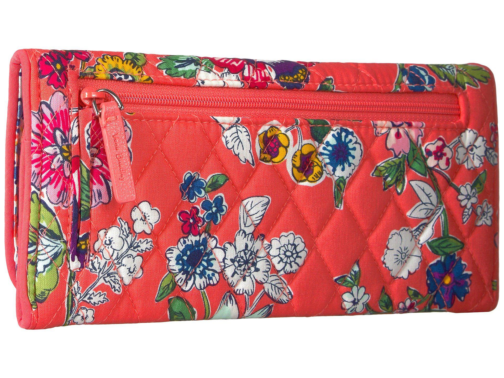 vera bradley tri fold wallet