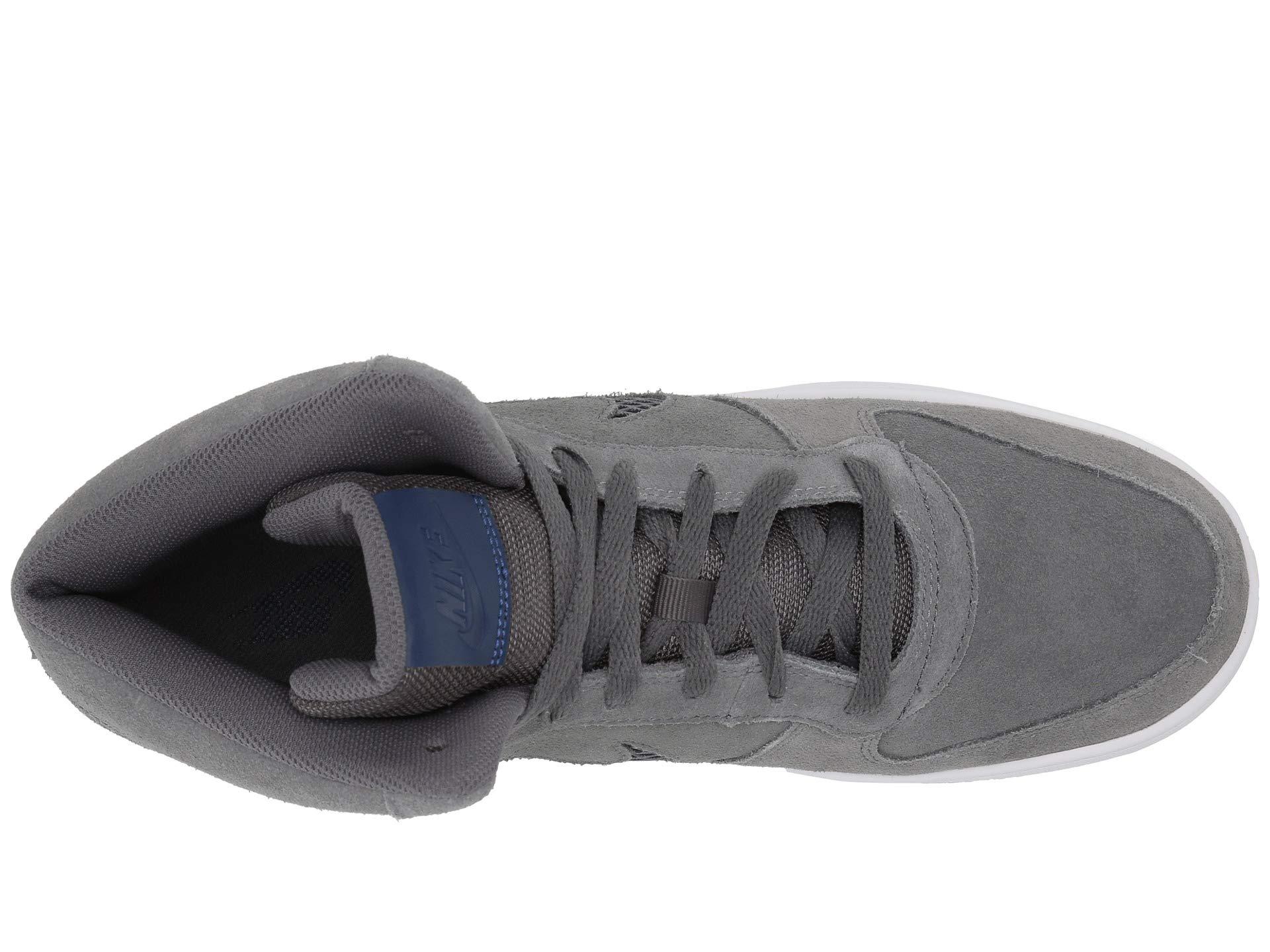 Nike Leather Ebernon Mid Premium (dark Grey/blue Void/white) Shoes in Gray  for Men - Lyst