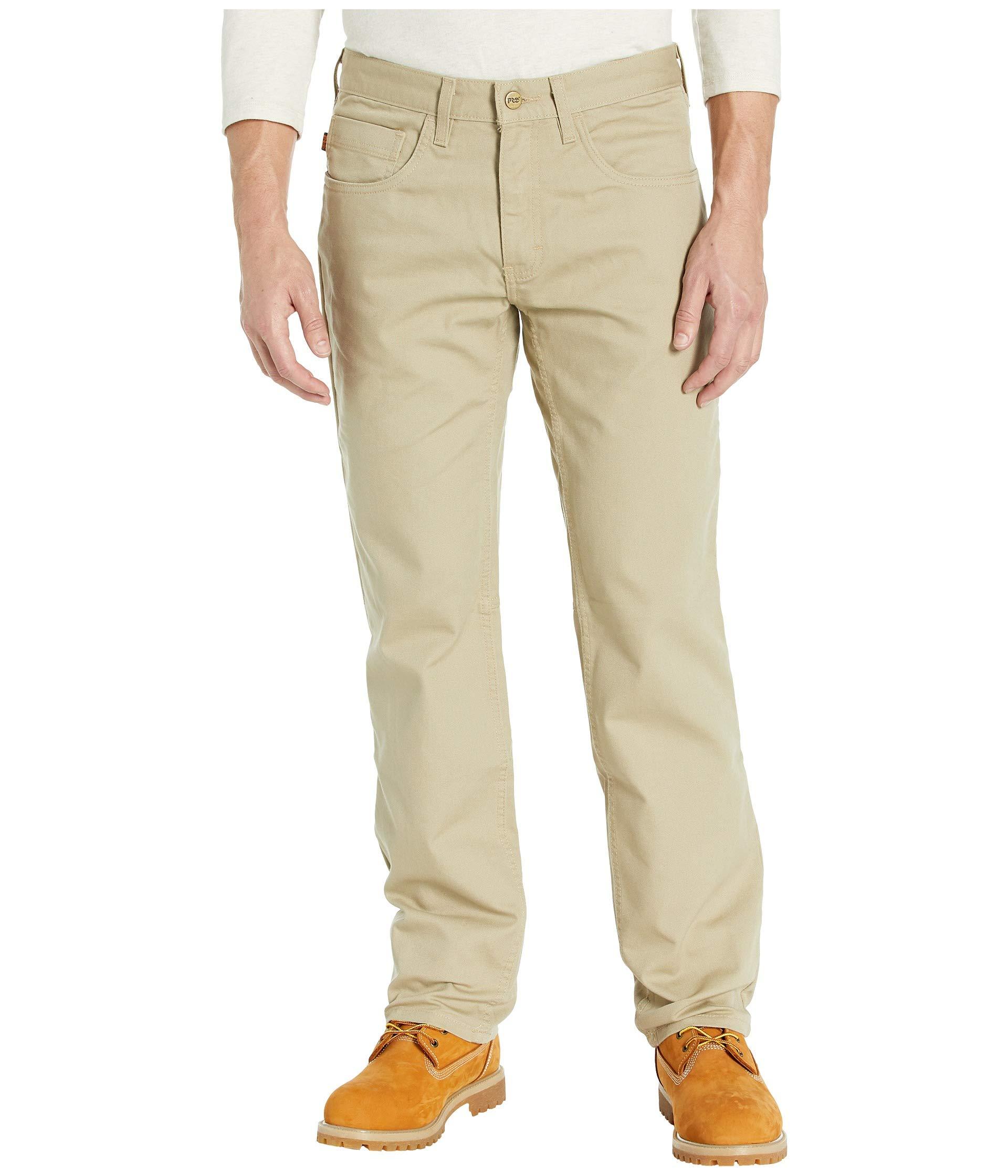 Timberland 8 Series Flex Canvas Work Pants in Khaki (Natural) for Men ...