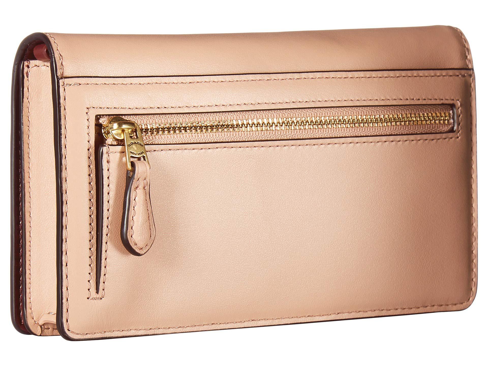COACH Leather Crystal Applique Slim Phone Crossbody (b4 ...