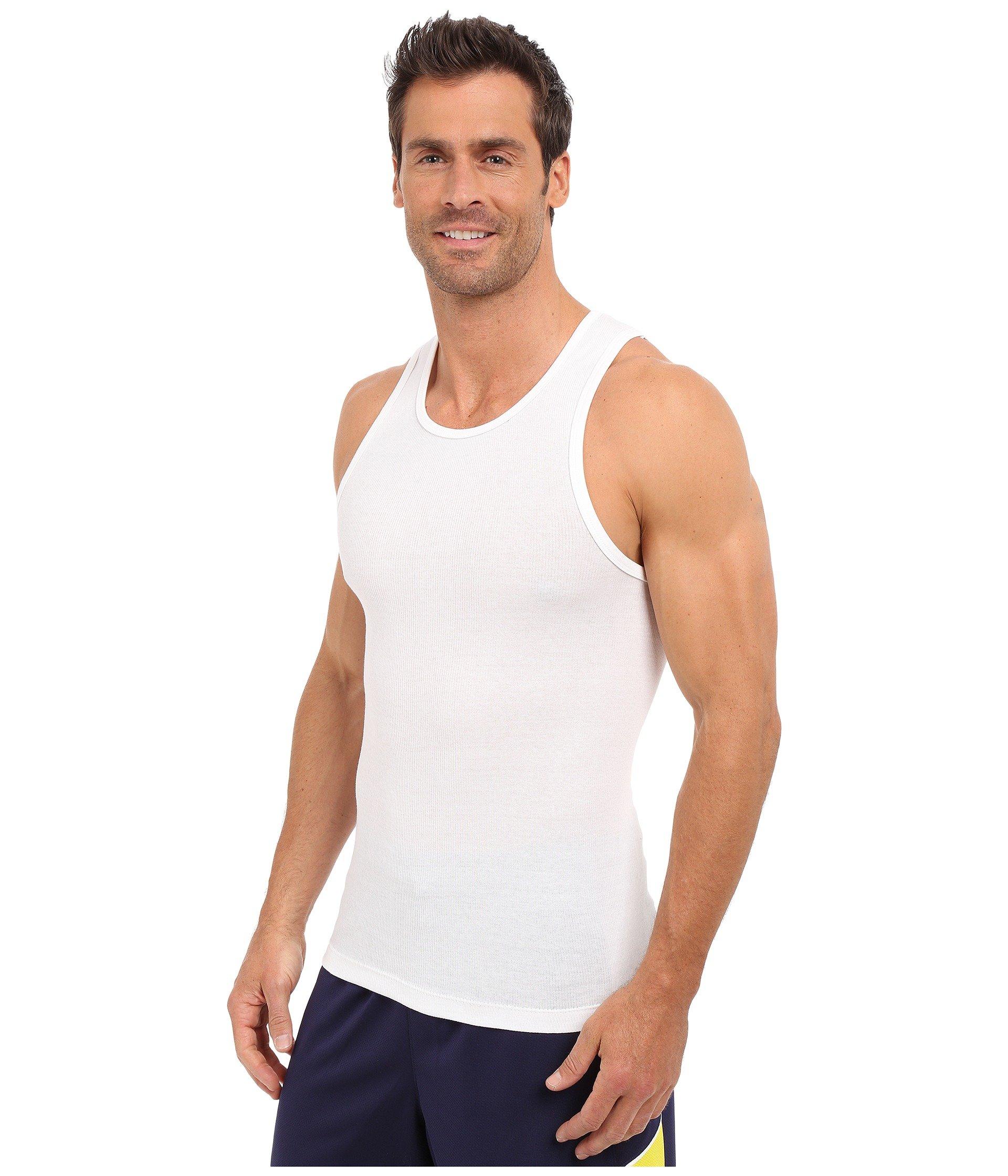 adidas Athletic Comfort 3-pack Ribbed Tank Top in White for Men | Lyst