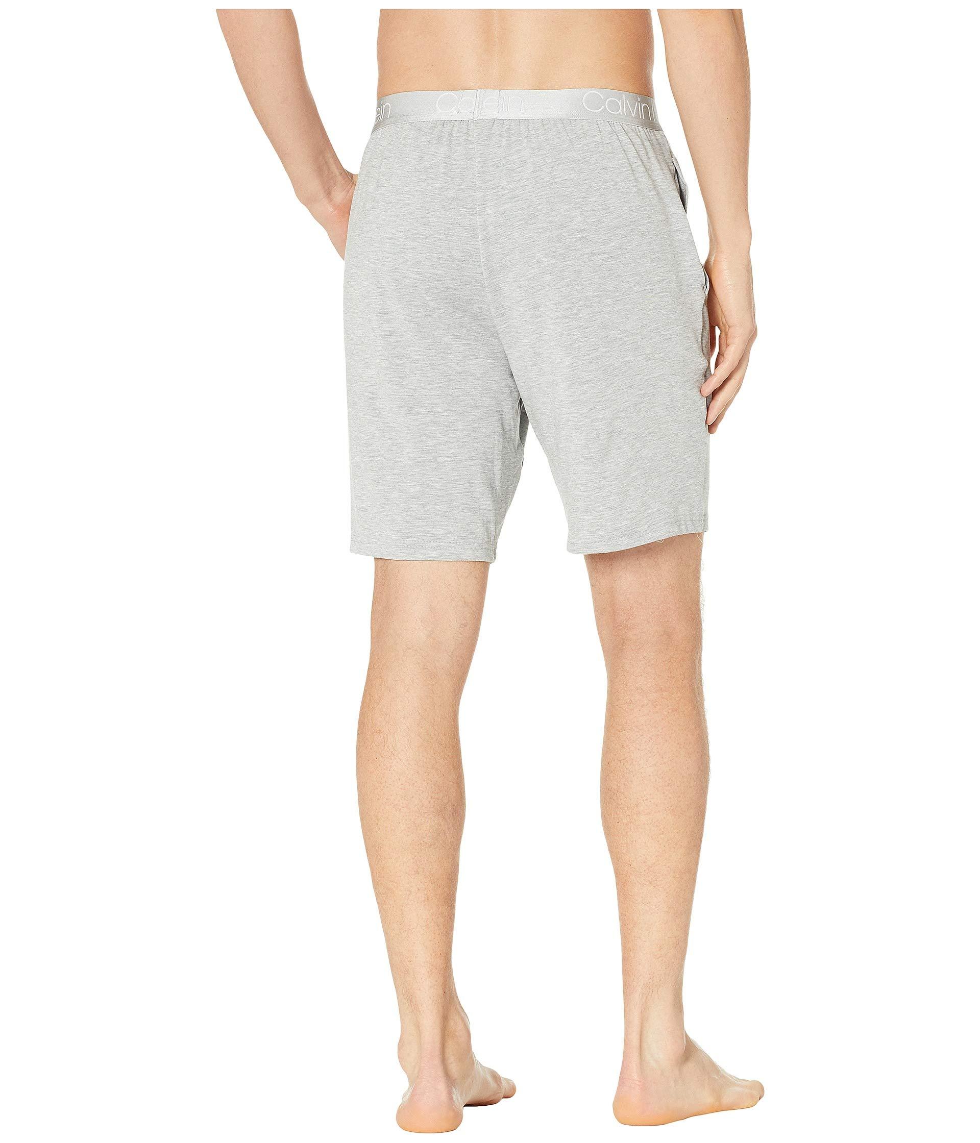 Pajama Sleep Gray Modal Lyst Men\'s Ultra (grey Klein | Soft in for Calvin Shorts Heather) Men
