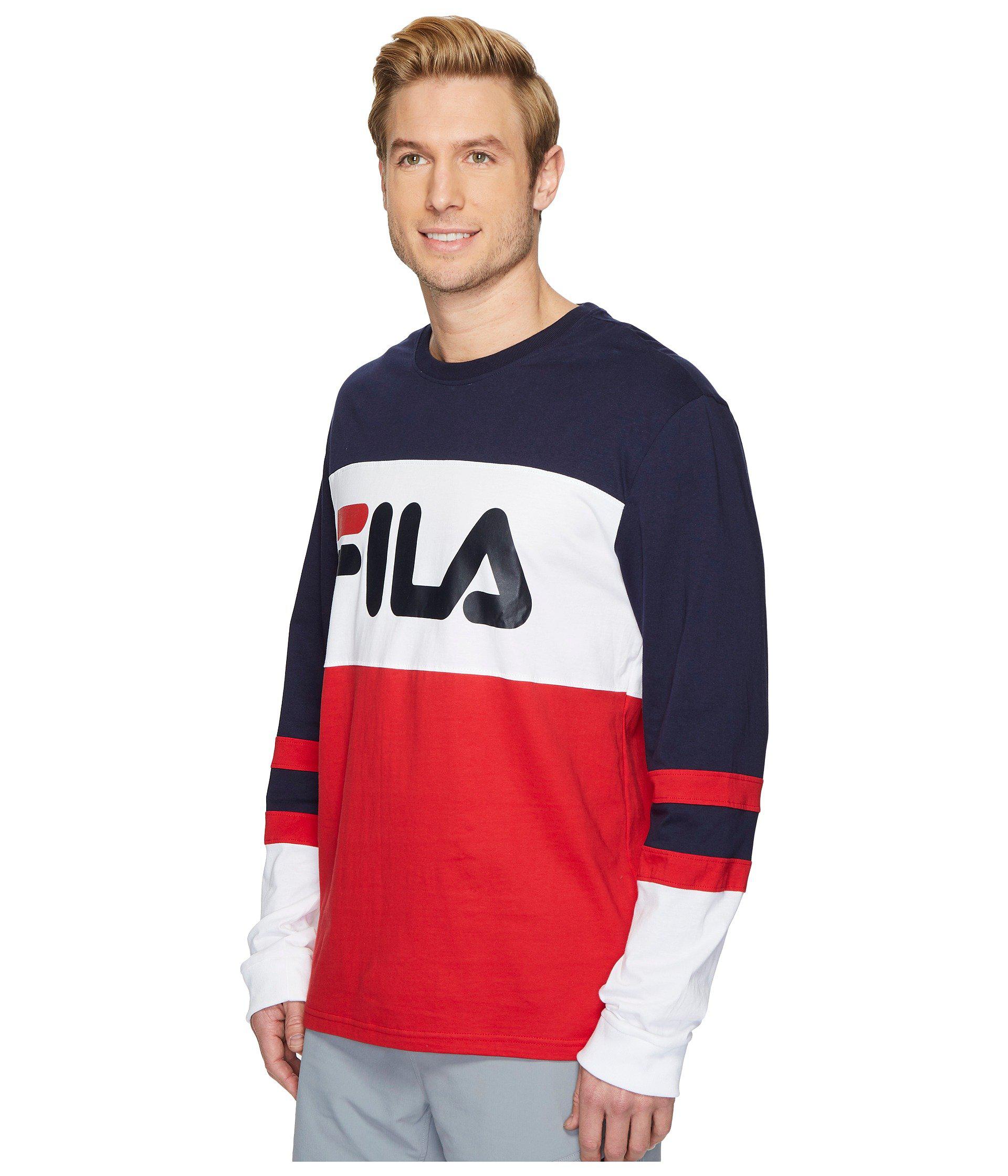 fila long sleeve t shirt mens