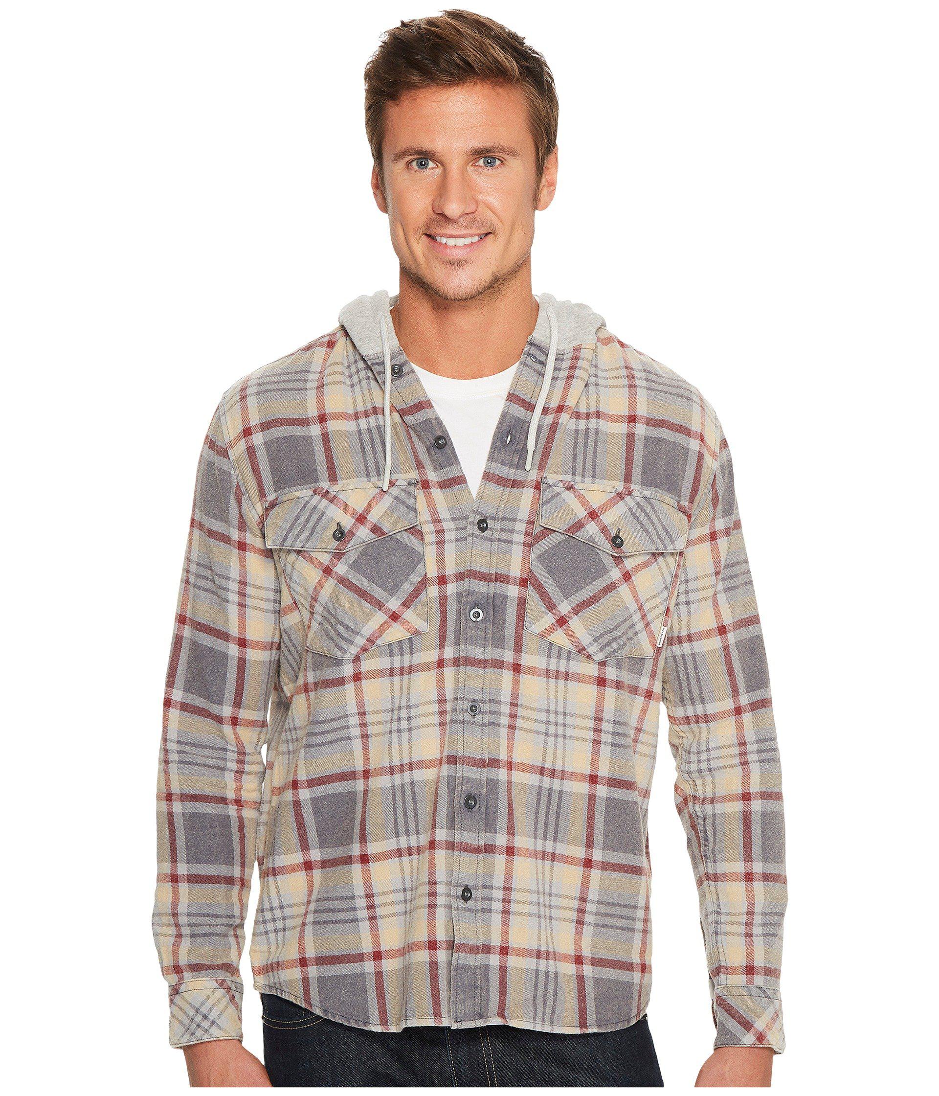 quiksilver flannel hoodie