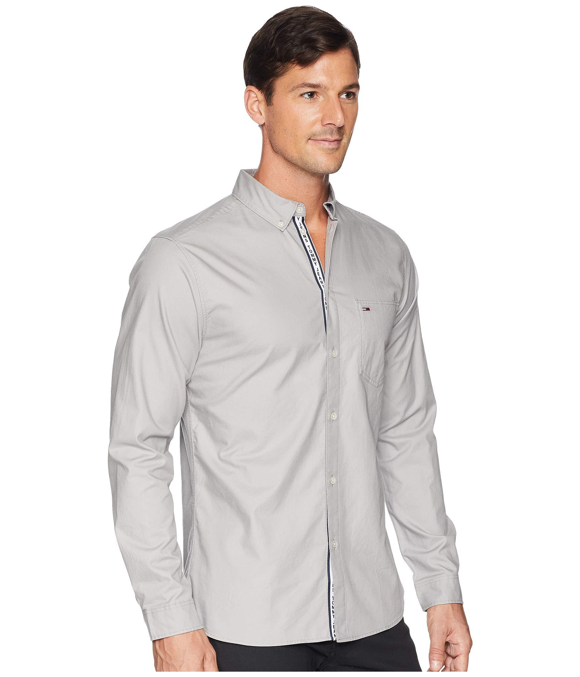 tommy jeans tape detail shirt