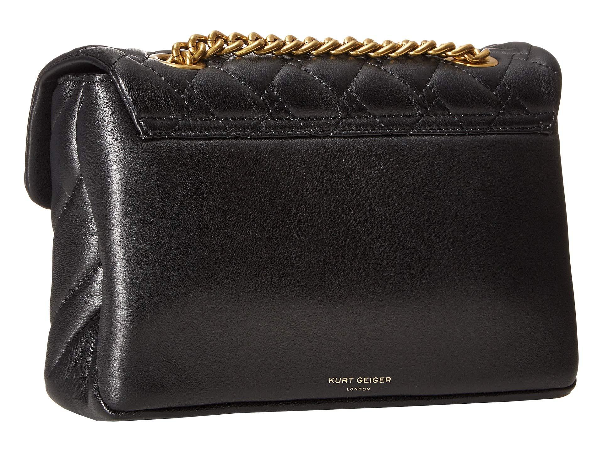 Kurt Geiger Leather Kensington Crossbody in Black Lyst