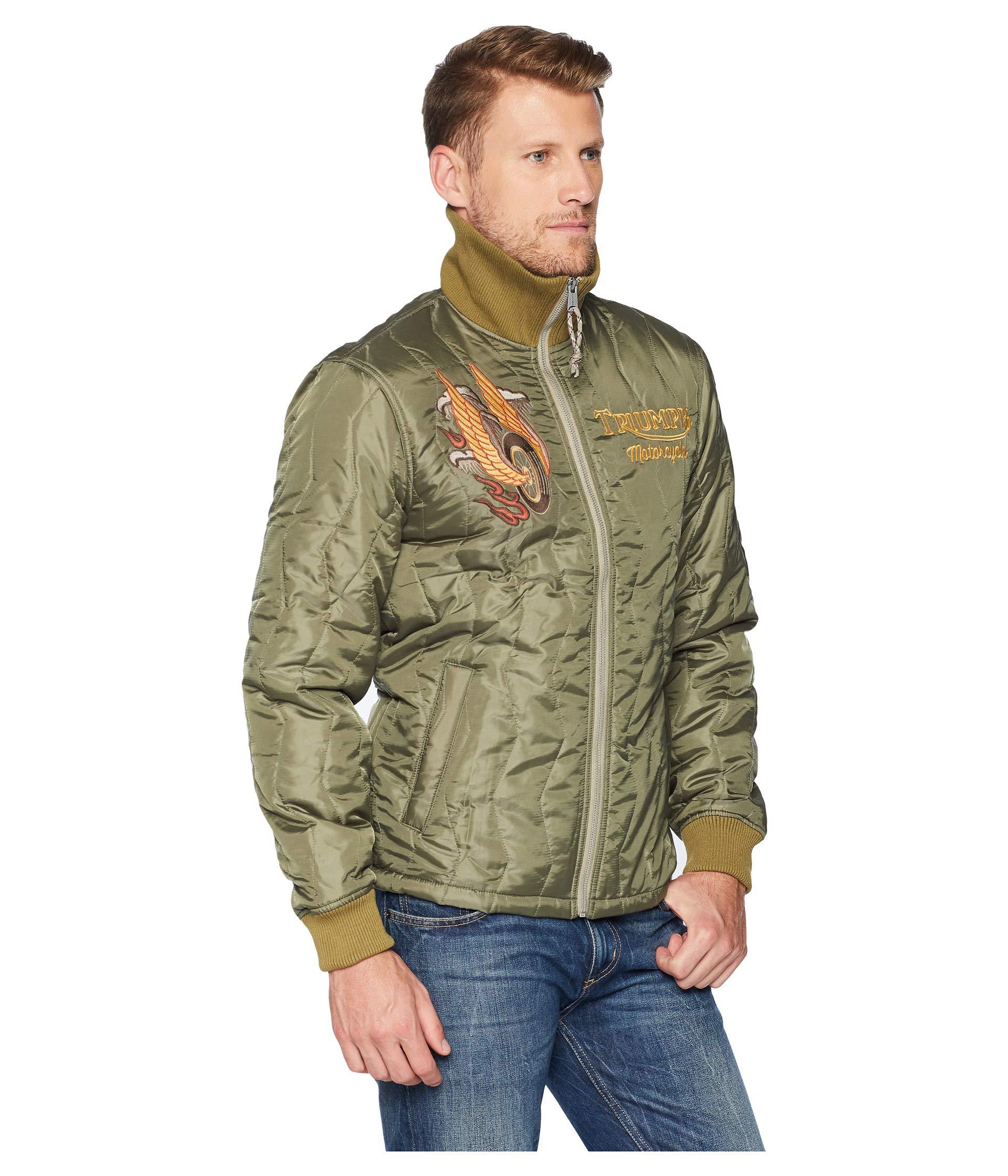 Lucky Brand Embroidered Triumph Tiger Jacket (olive) Men's Coat in Green  for Men