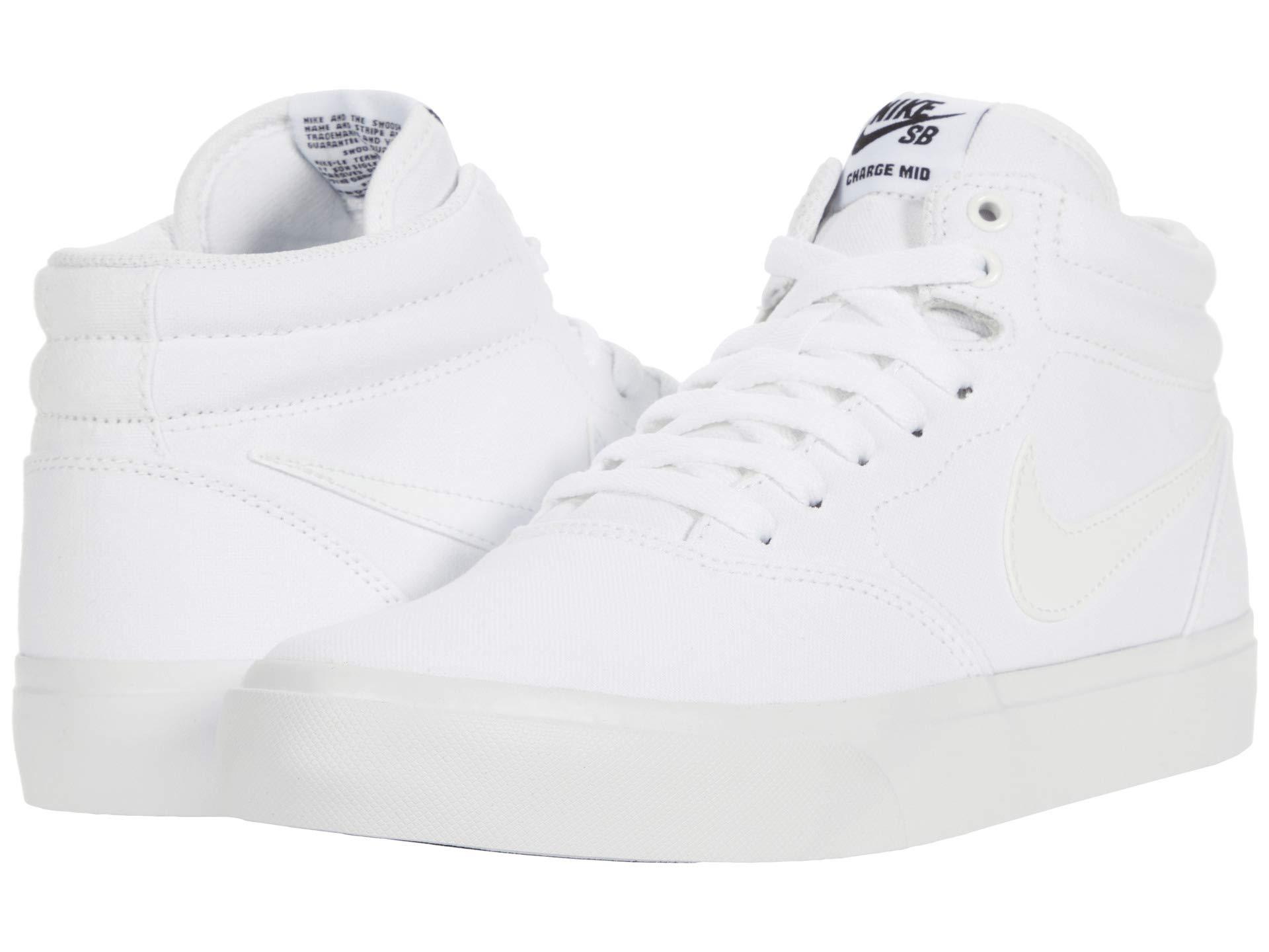Nike Charge Mid Canvas in White for Men | Lyst