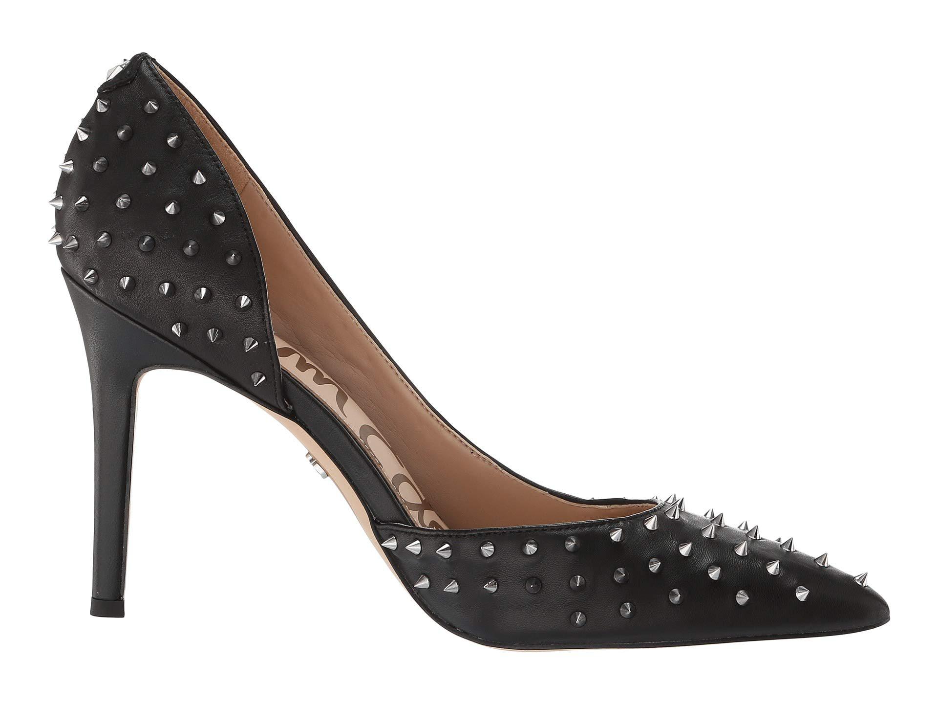 sam edelman black heels with studs