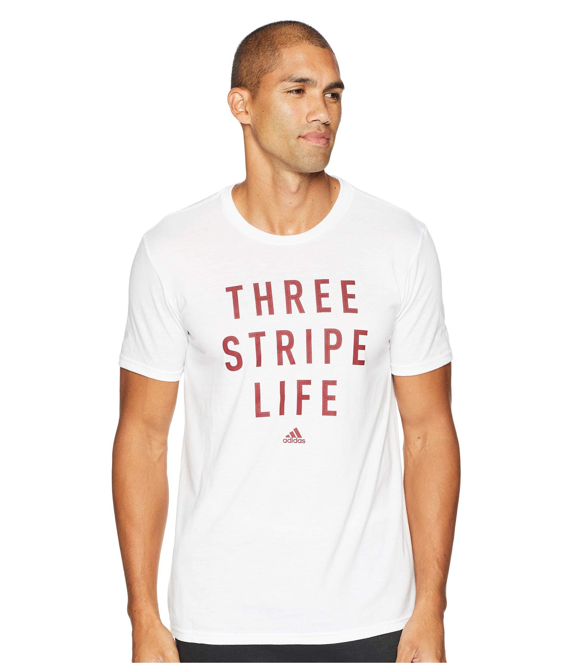 three stripe life t shirt