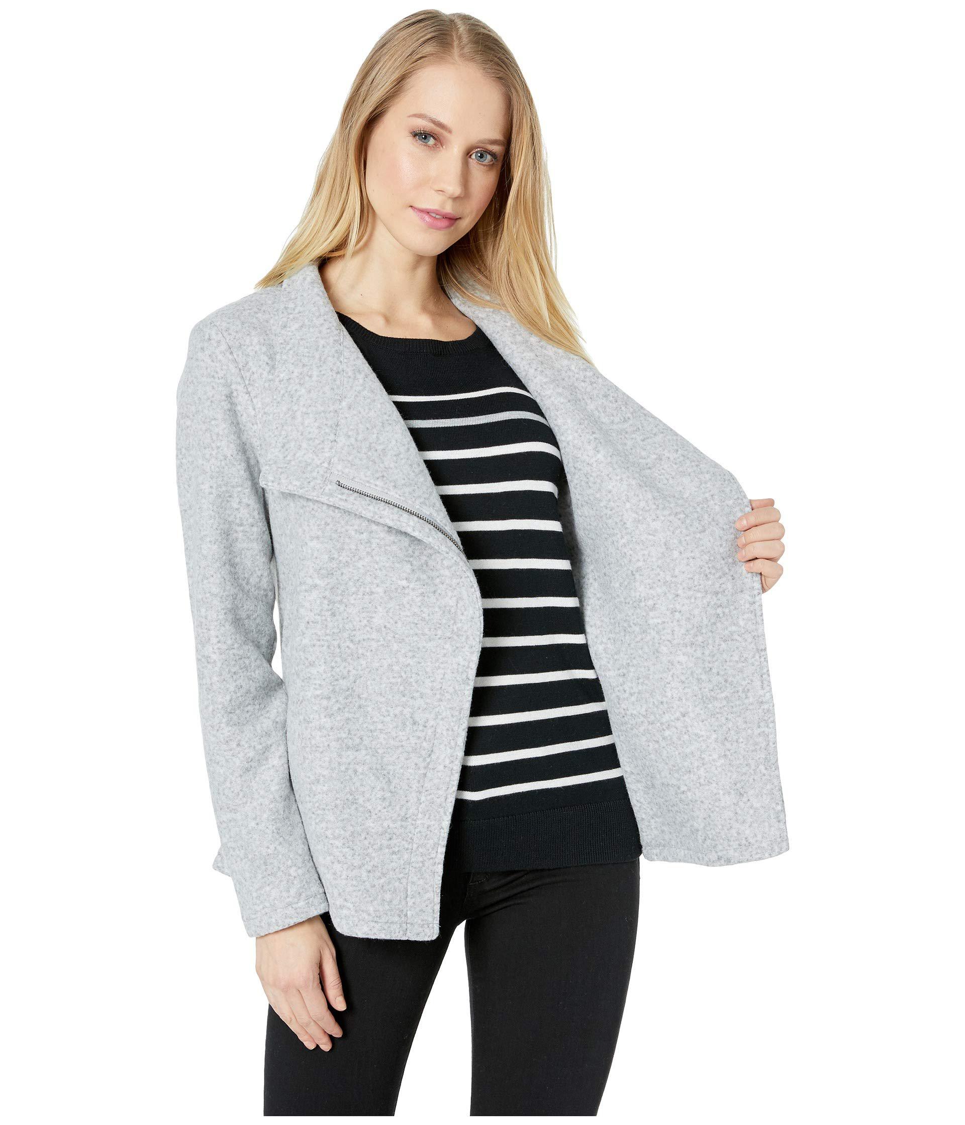 womens grey shirt jacket