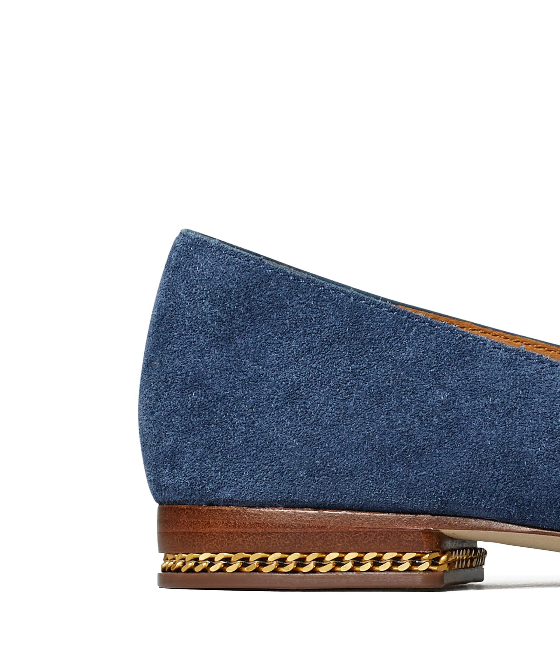 Tory Burch Leather Ruby Loafer in Navy (Blue) | Lyst