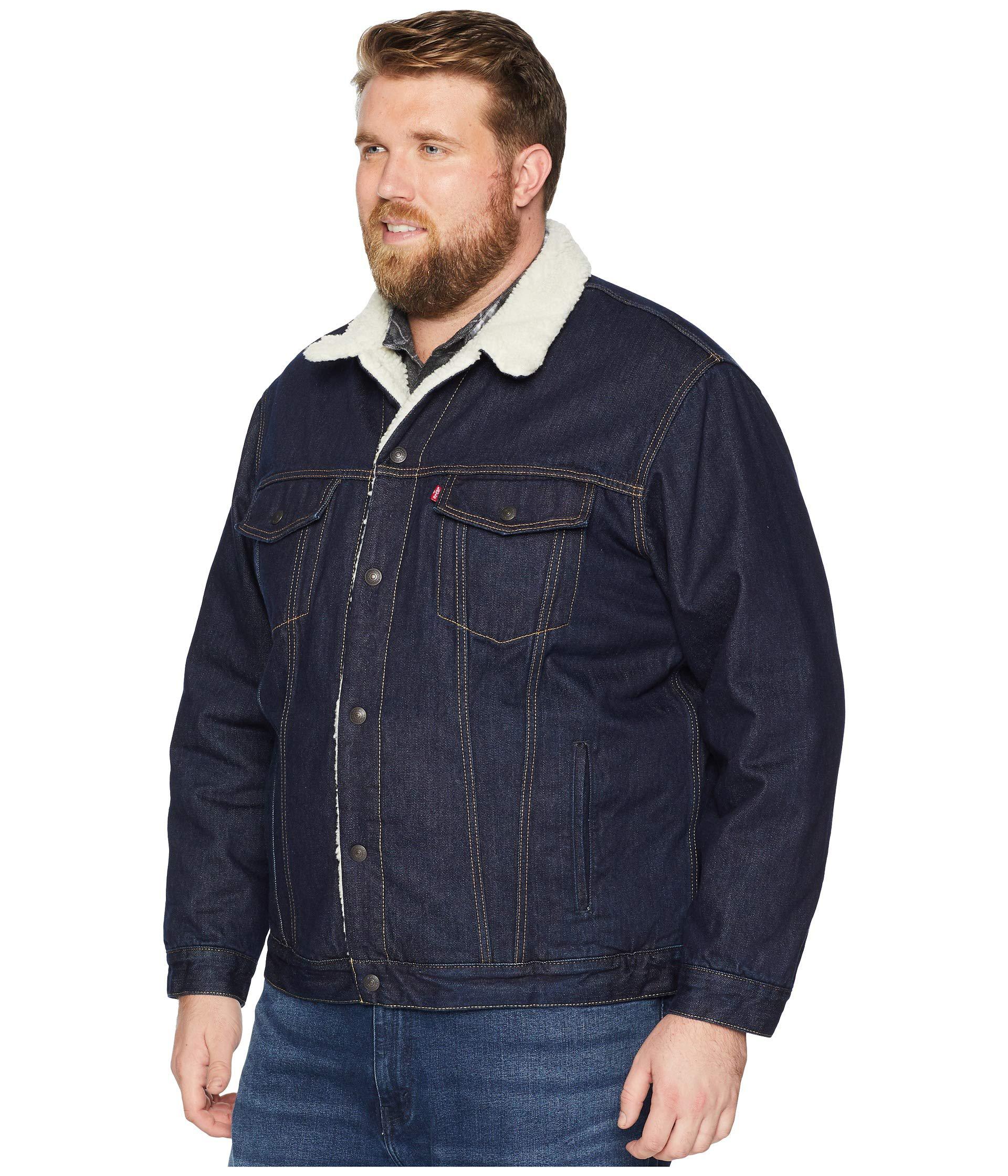 tall sherpa trucker jacket 
