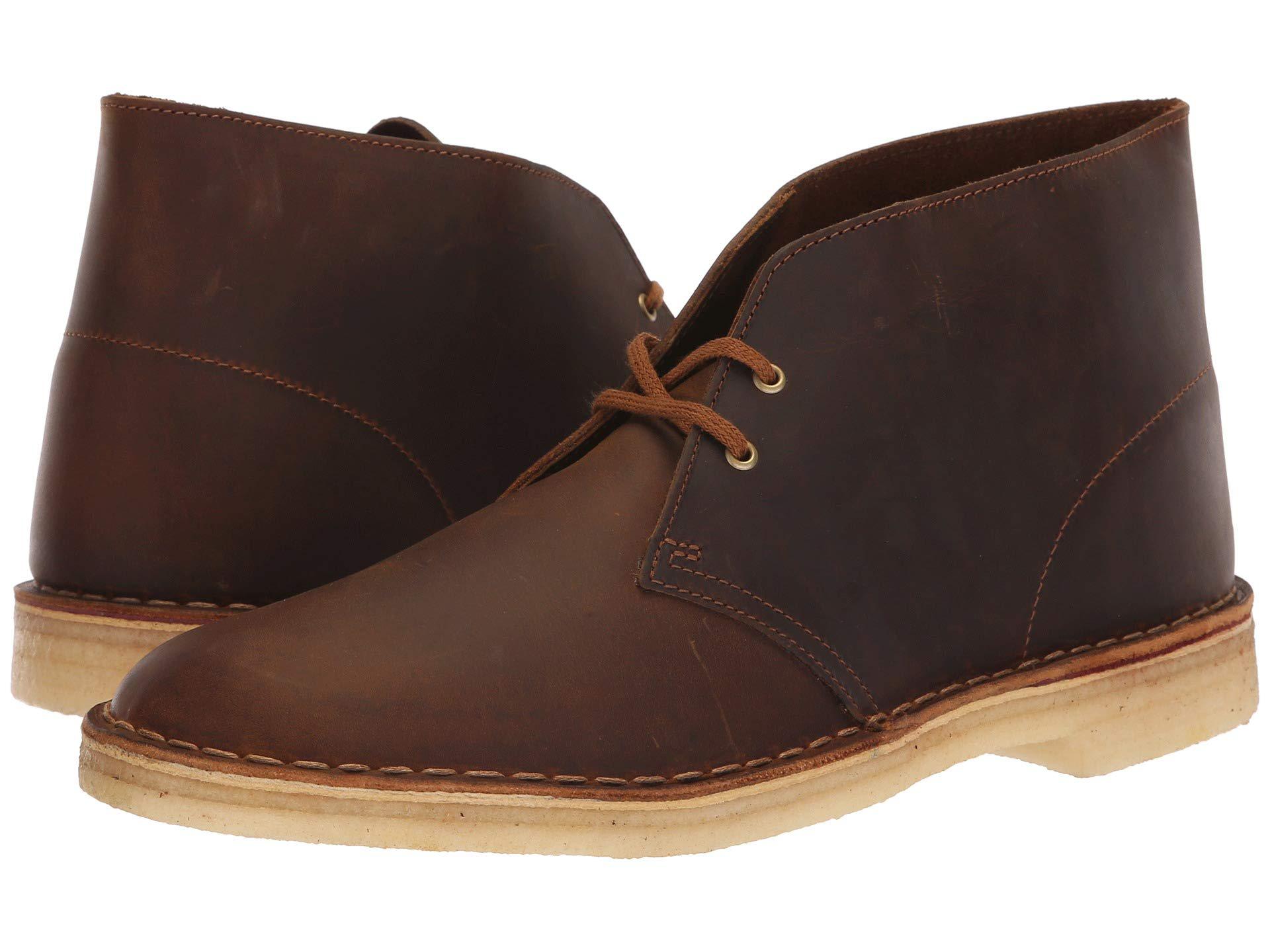 men's clarks desert boots beeswax leather