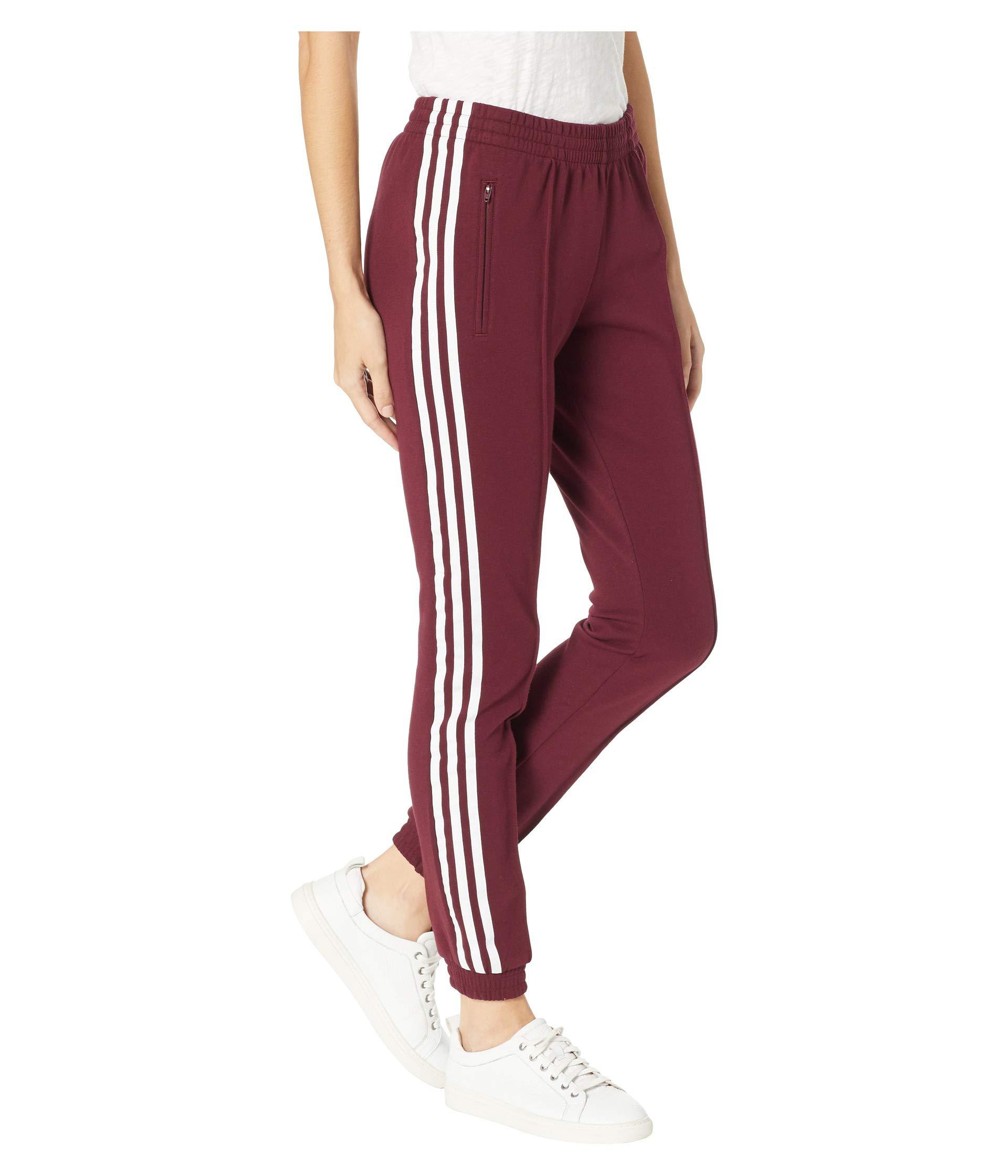 adidas Originals Cotton Clrdo Sst Track Pants (maroon) Women's Casual Pants  in Red - Lyst