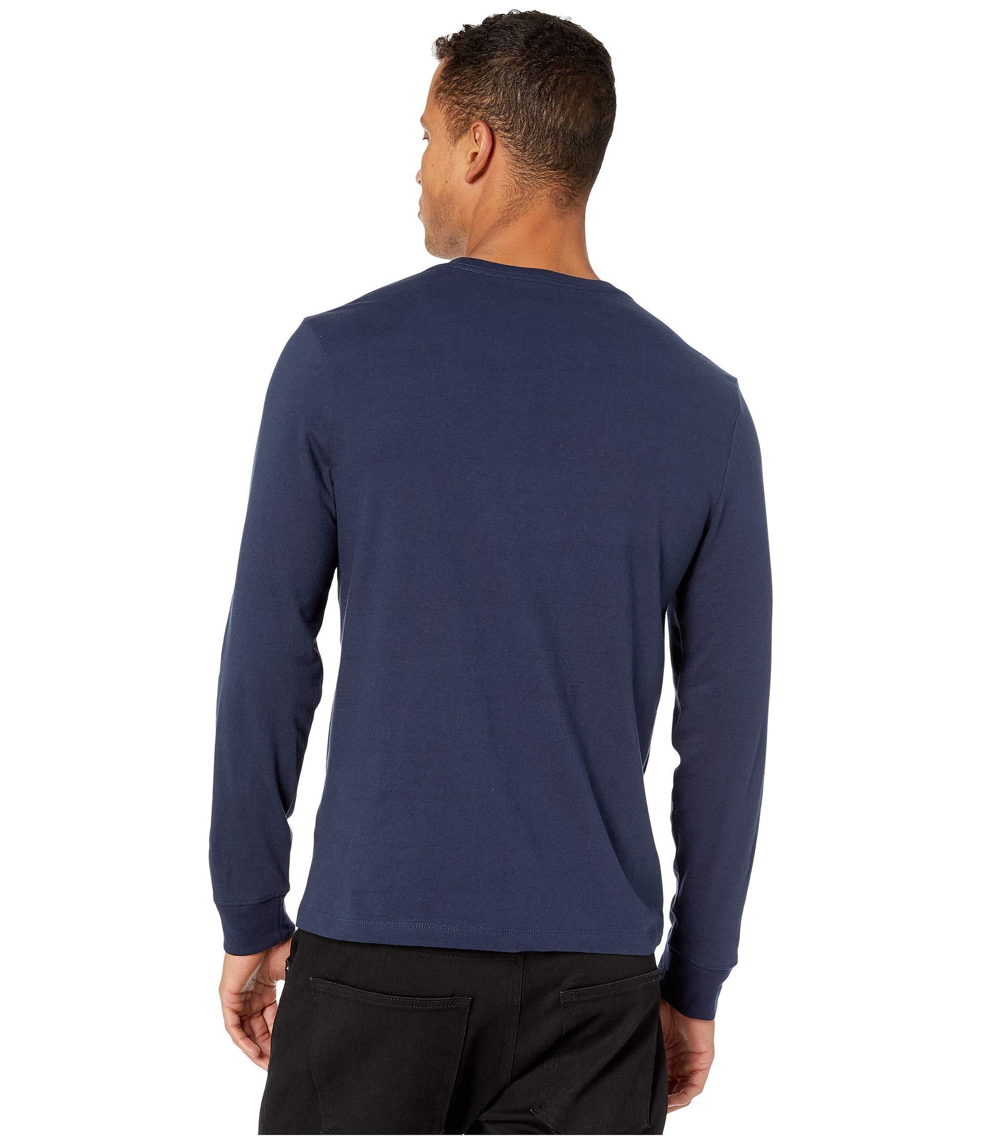 J.Crew Cotton Essential Crewneck Longsleeve Tshirt in Navy (Blue) for Men Lyst