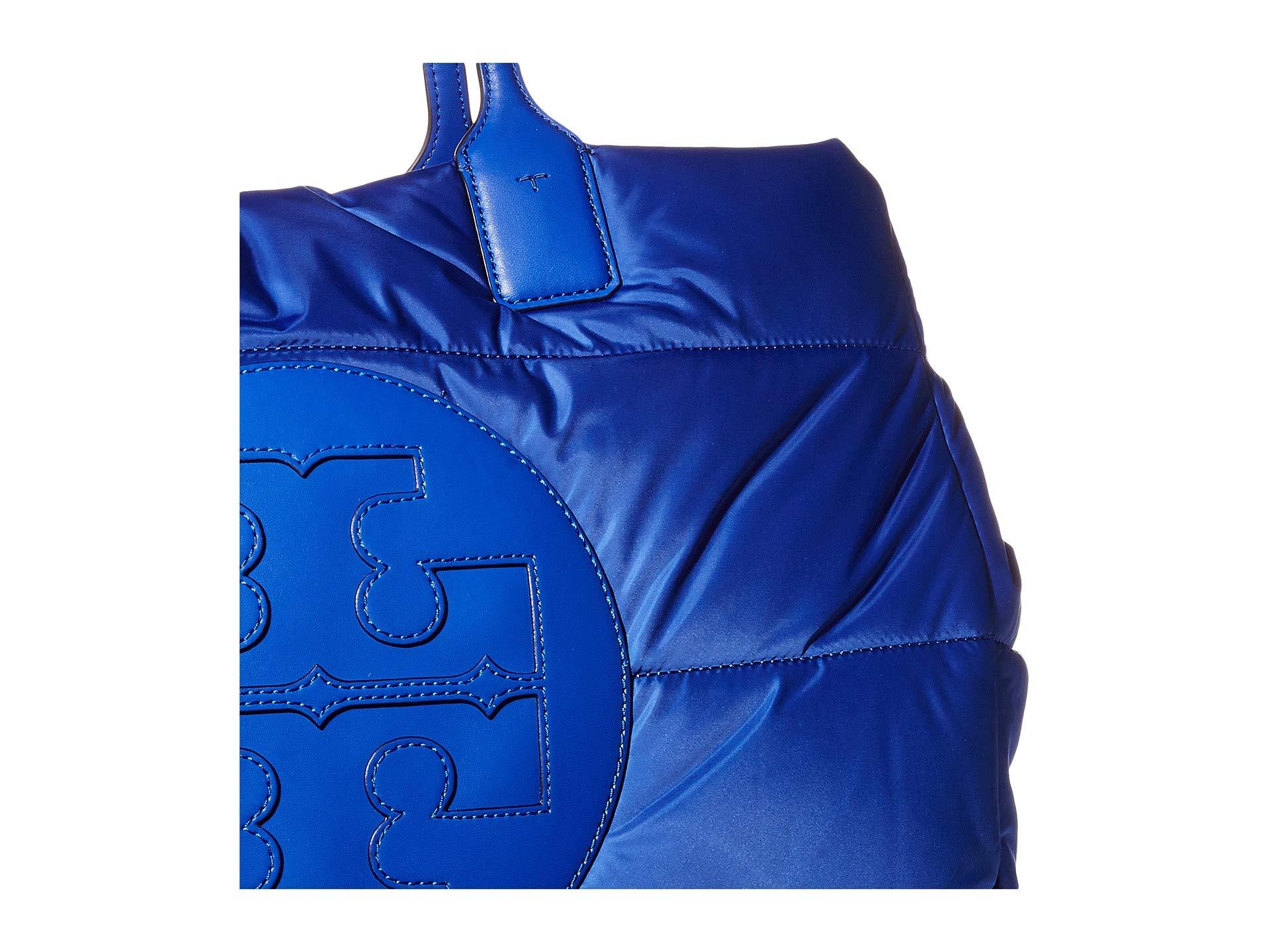 Totes bags Tory Burch - Ella maxi logo blue canvas tote bag - 45209410