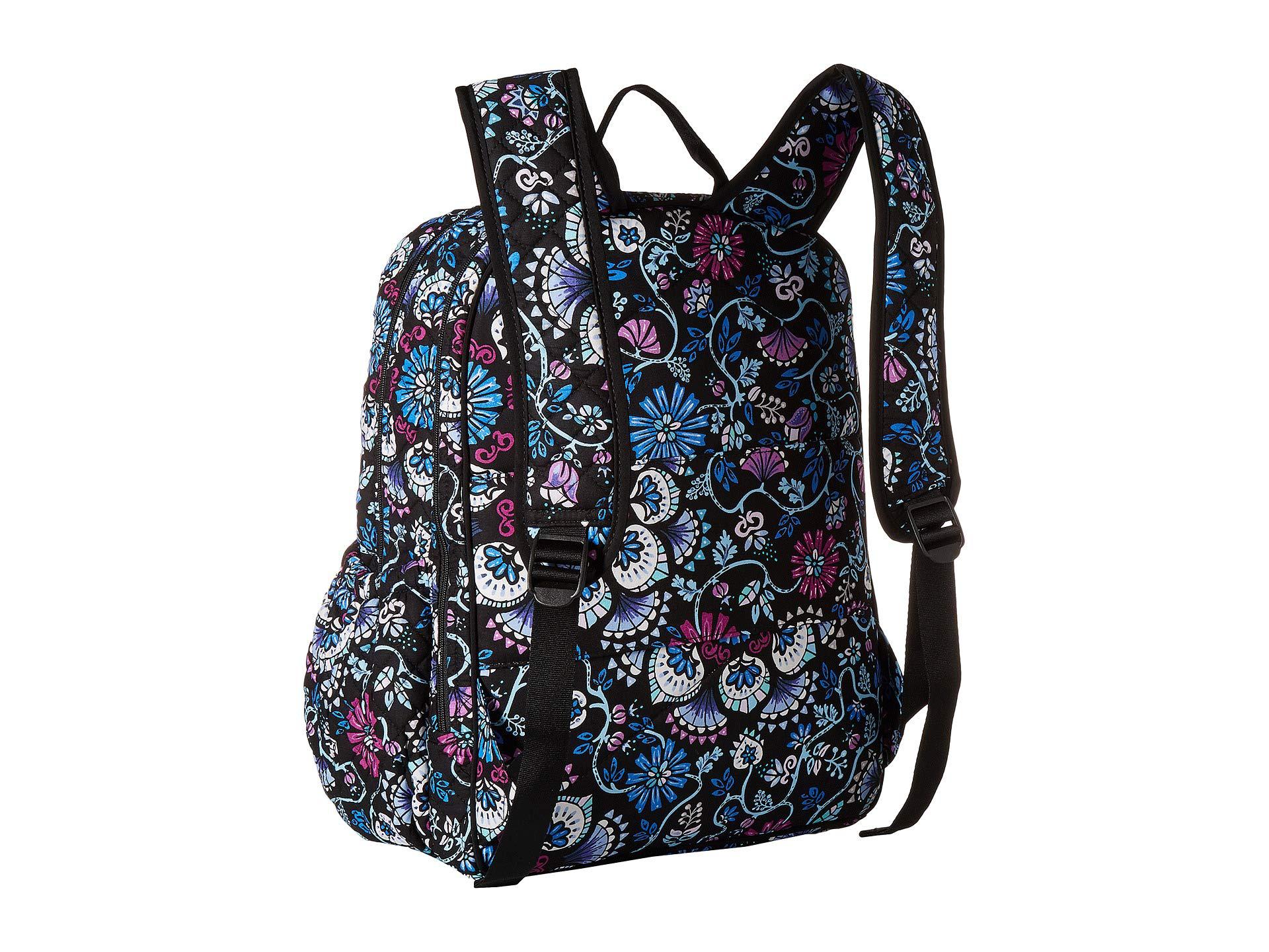 Vera Bradley Cotton Iconic Campus Backpack (classic Black) Backpack