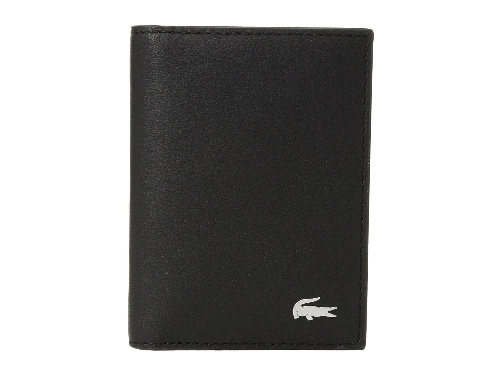 Lacoste Leather Vertical Business Card Holder (black) Credit Card Wallet  for Men | Lyst