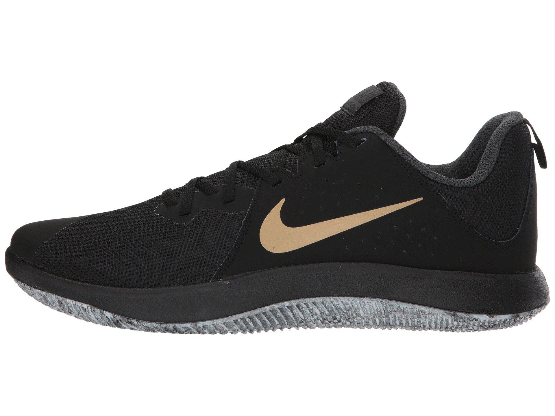 nike flyby low black and gold