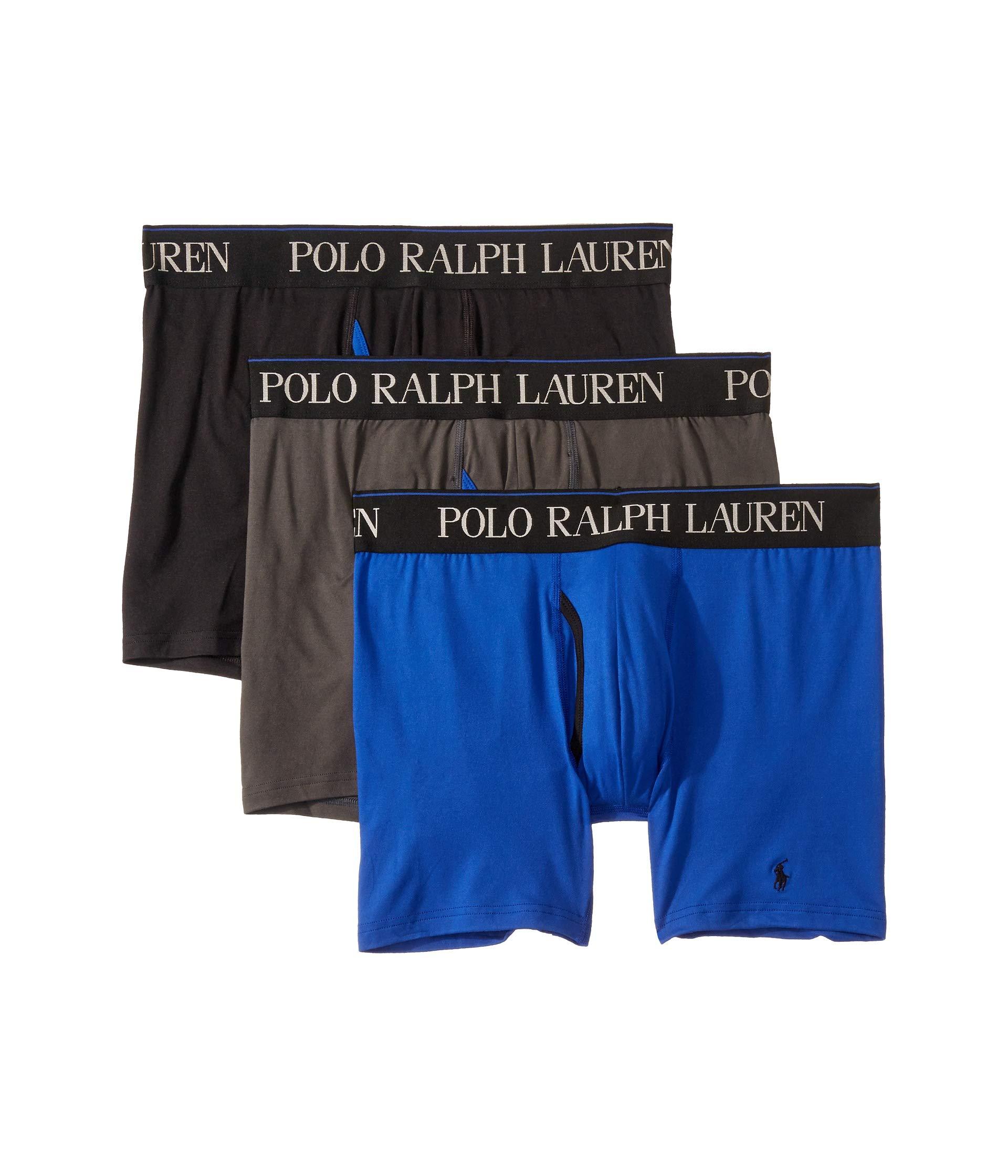 Polo Ralph Lauren Synthetic 3-pack 4d-flex Cool Microfiber Boxer Briefs