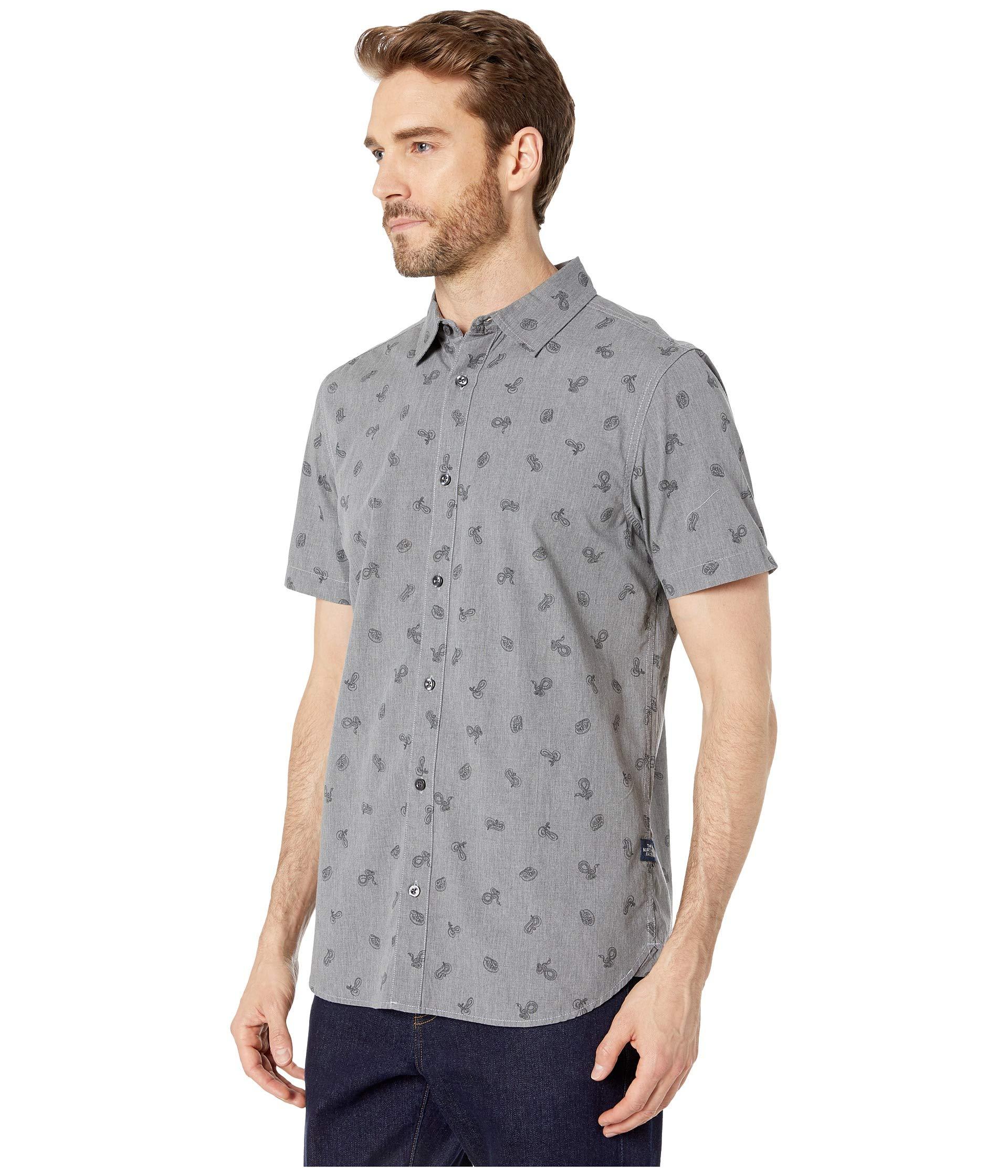 north face short sleeve button up