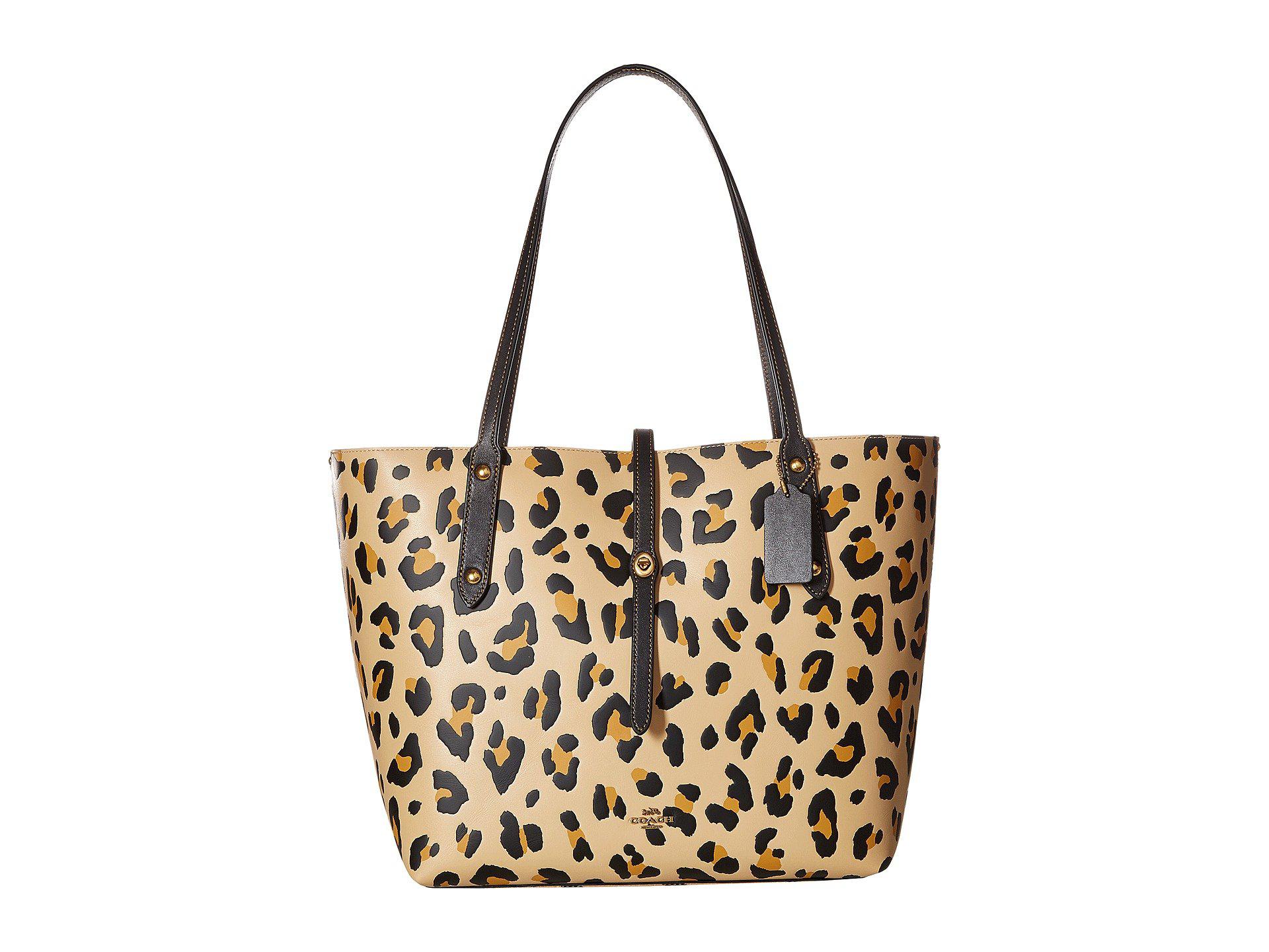 coach leopard tote