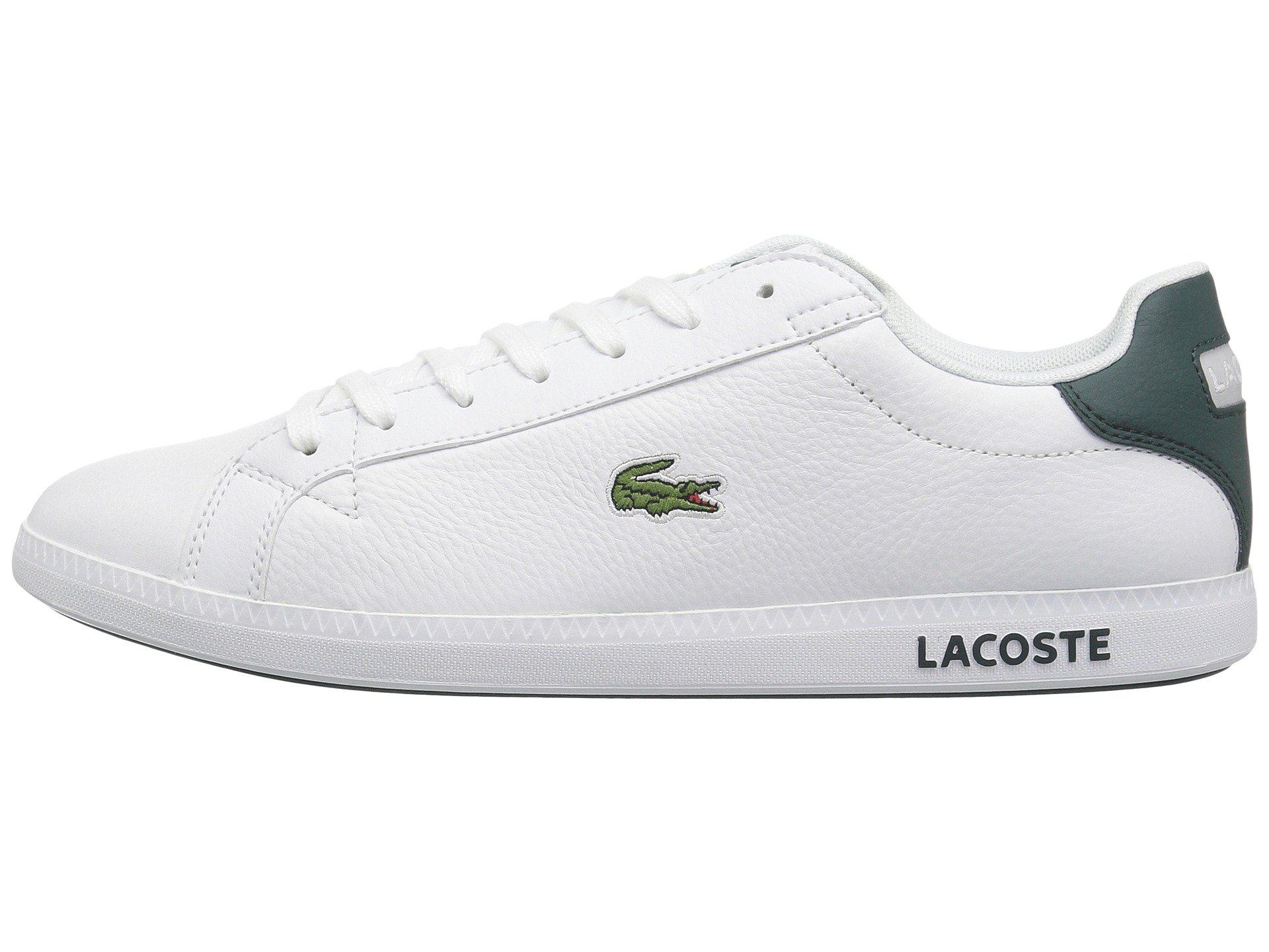 Admin Ambitiøs fire gange Lacoste Leather Graduate Lcr3 118 1 (white/dark Green) Men's Shoes for Men  - Lyst