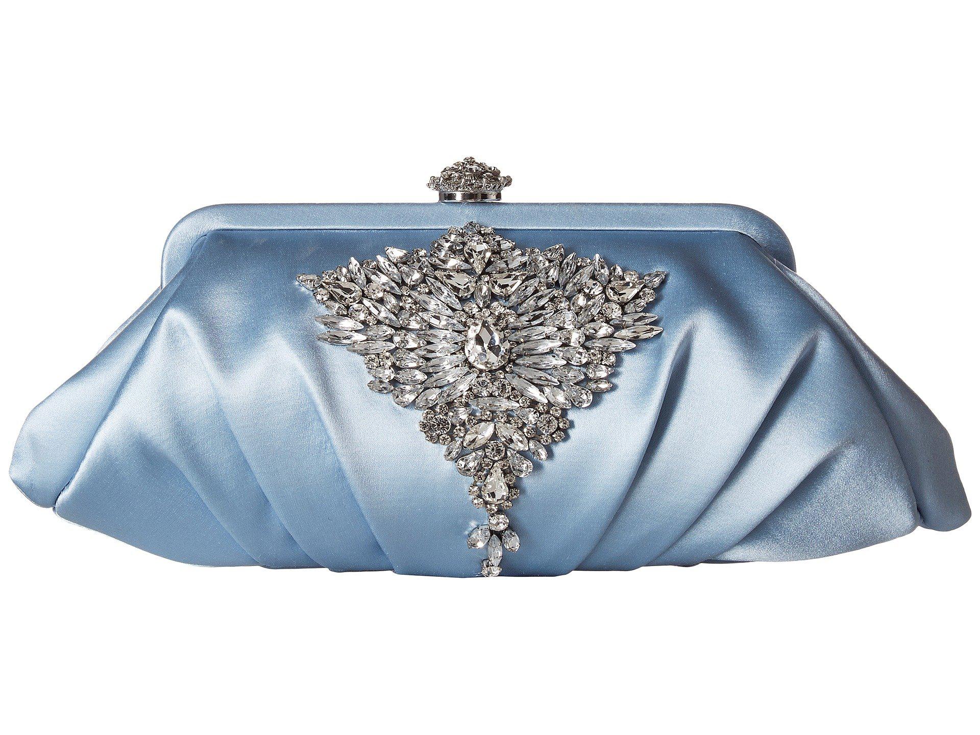 Badgley Mischka Gem Clutch (light Blue) Clutch Handbags | Lyst