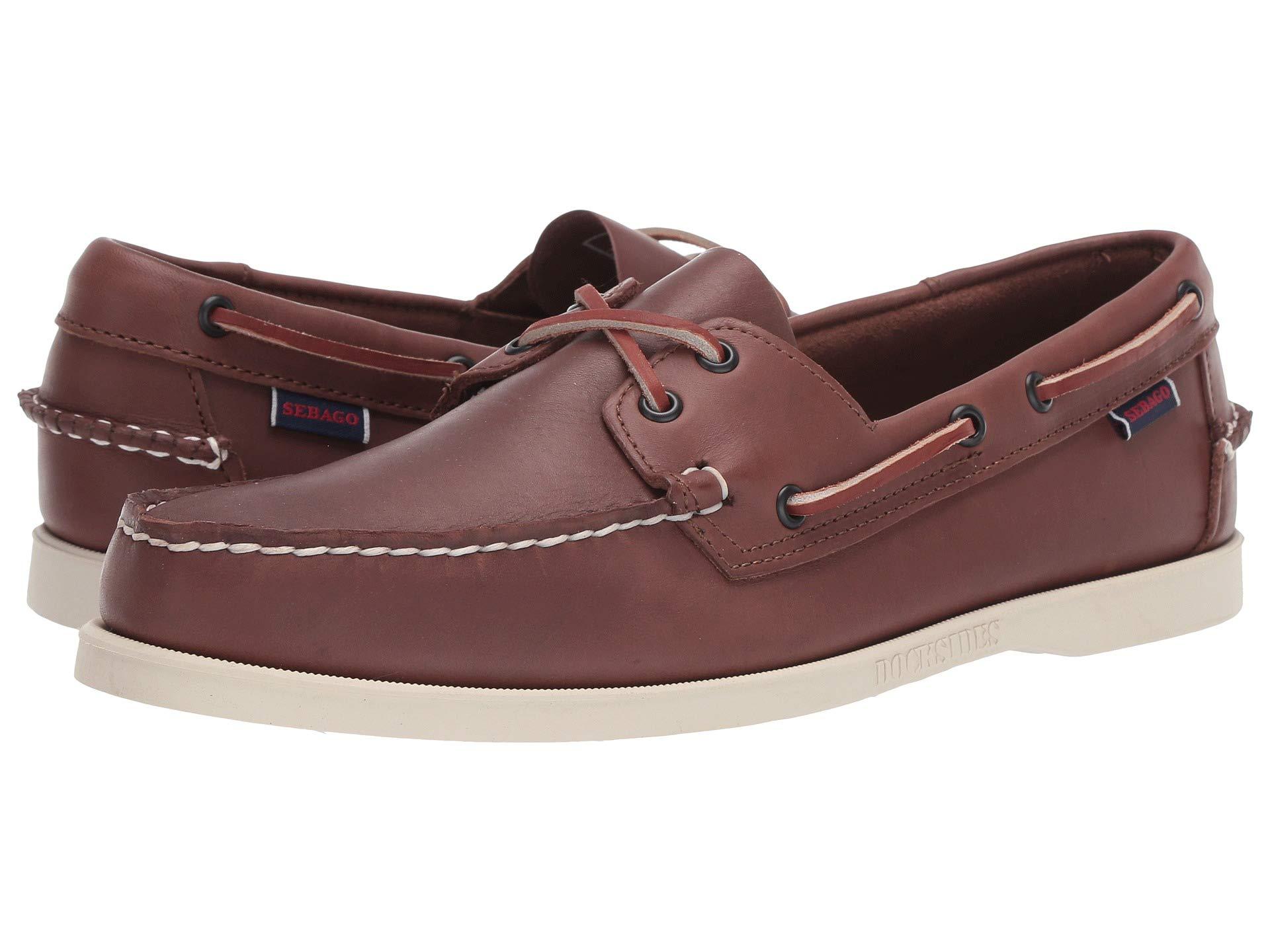 sebago docksides portland leather