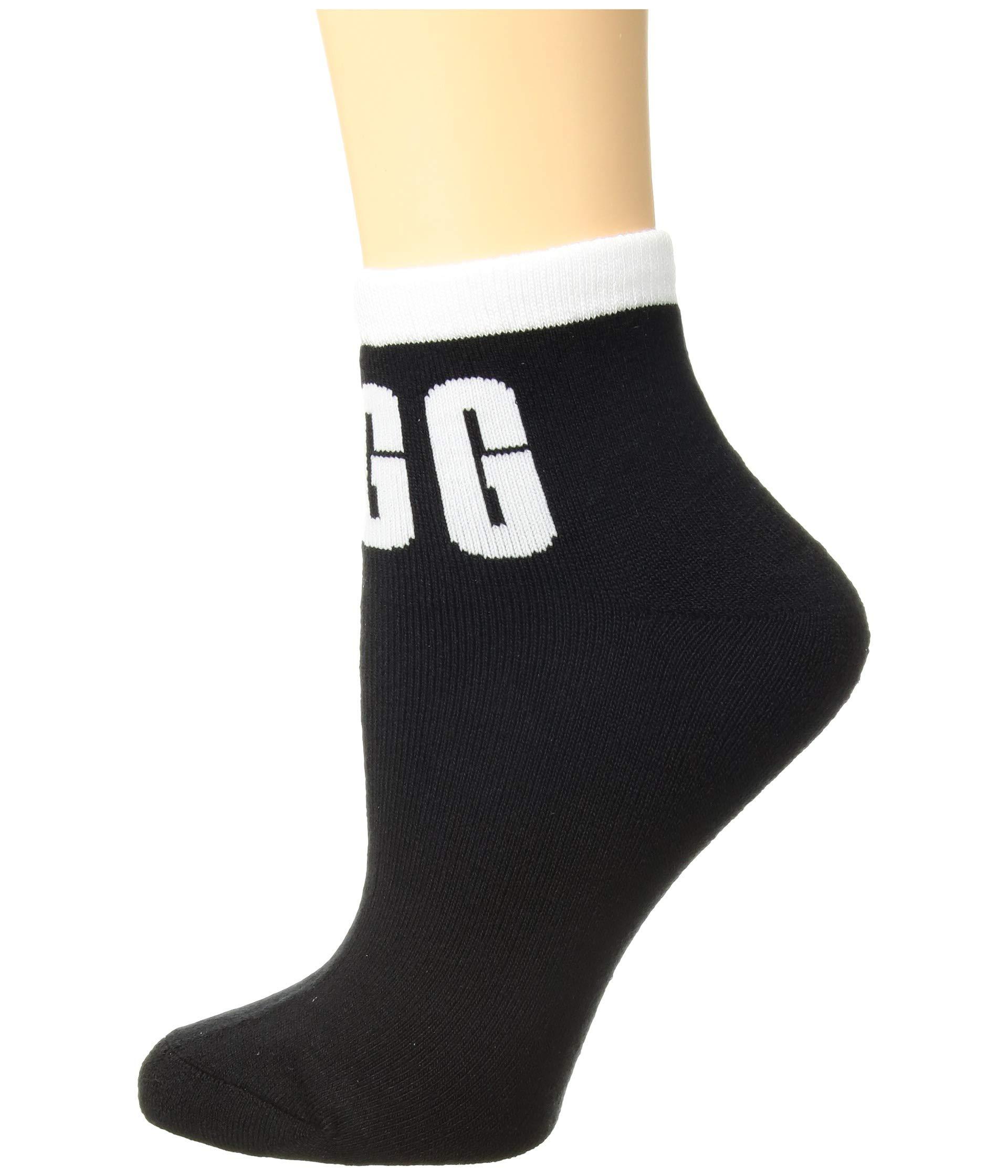 UGG Synthetic Ankle Socks in Black - Lyst