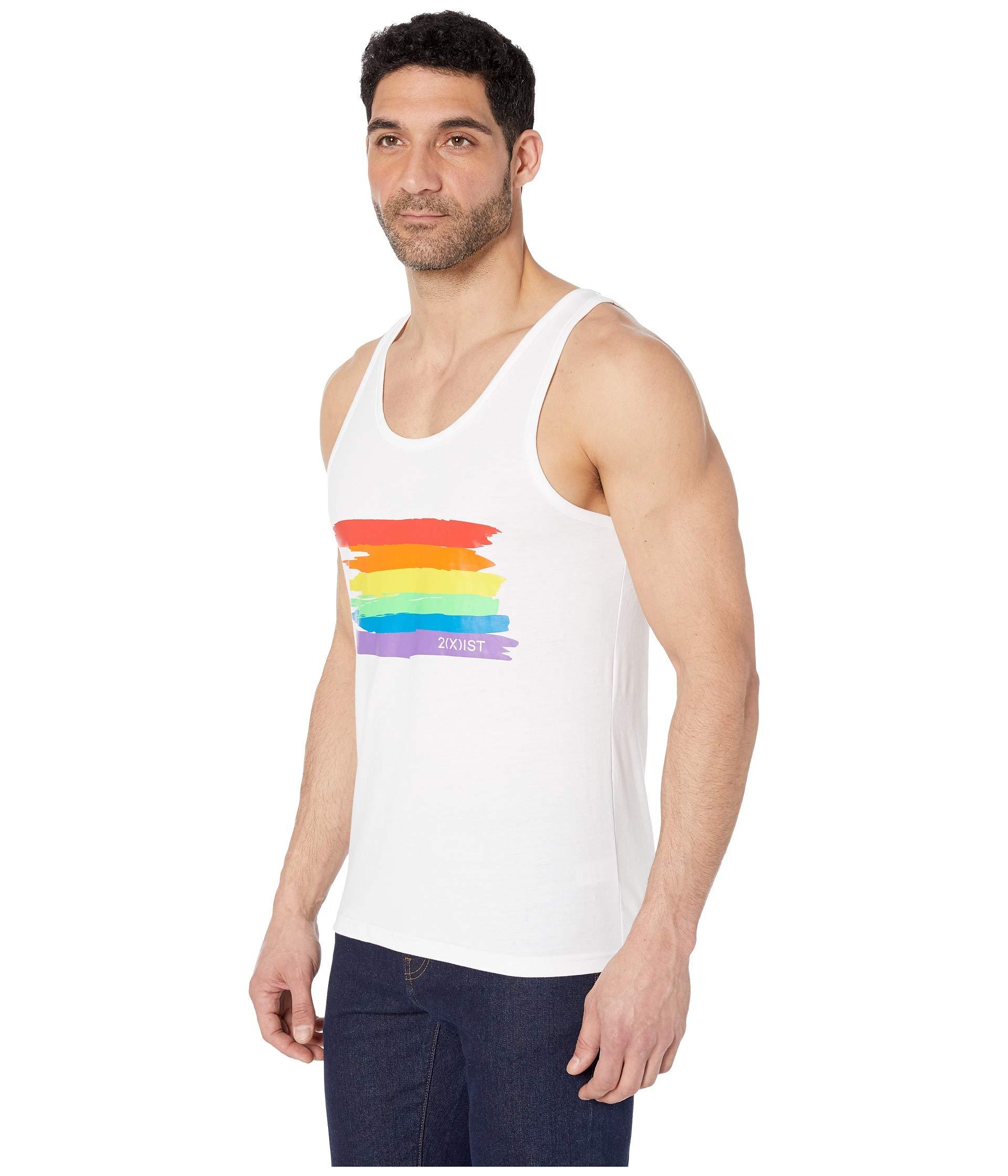 2xist Cotton Pride Tank Top in White for Men - Lyst