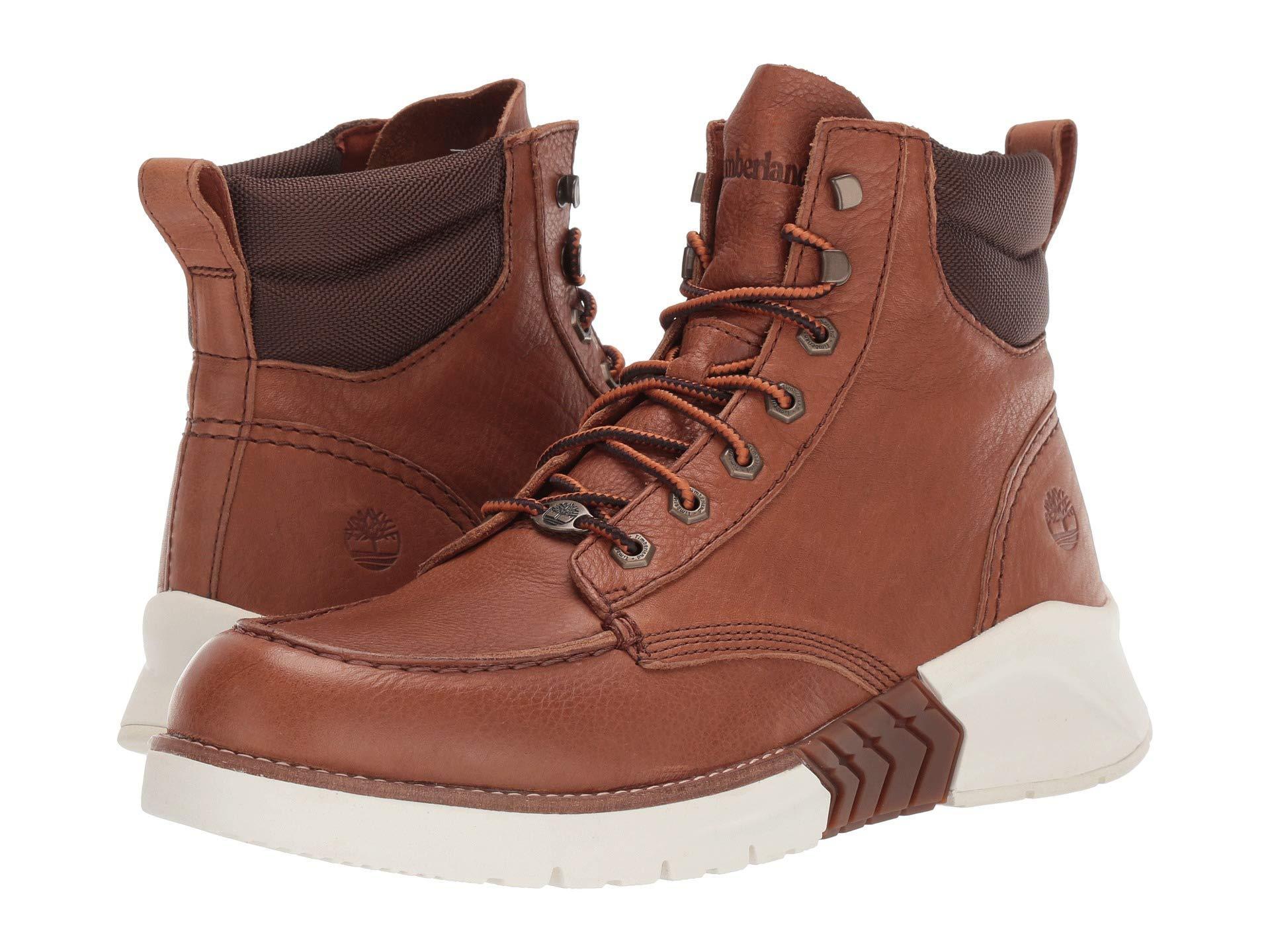 Timberland Leather M.t.c.r. Moc Toe Boot in Brown for Men - Lyst