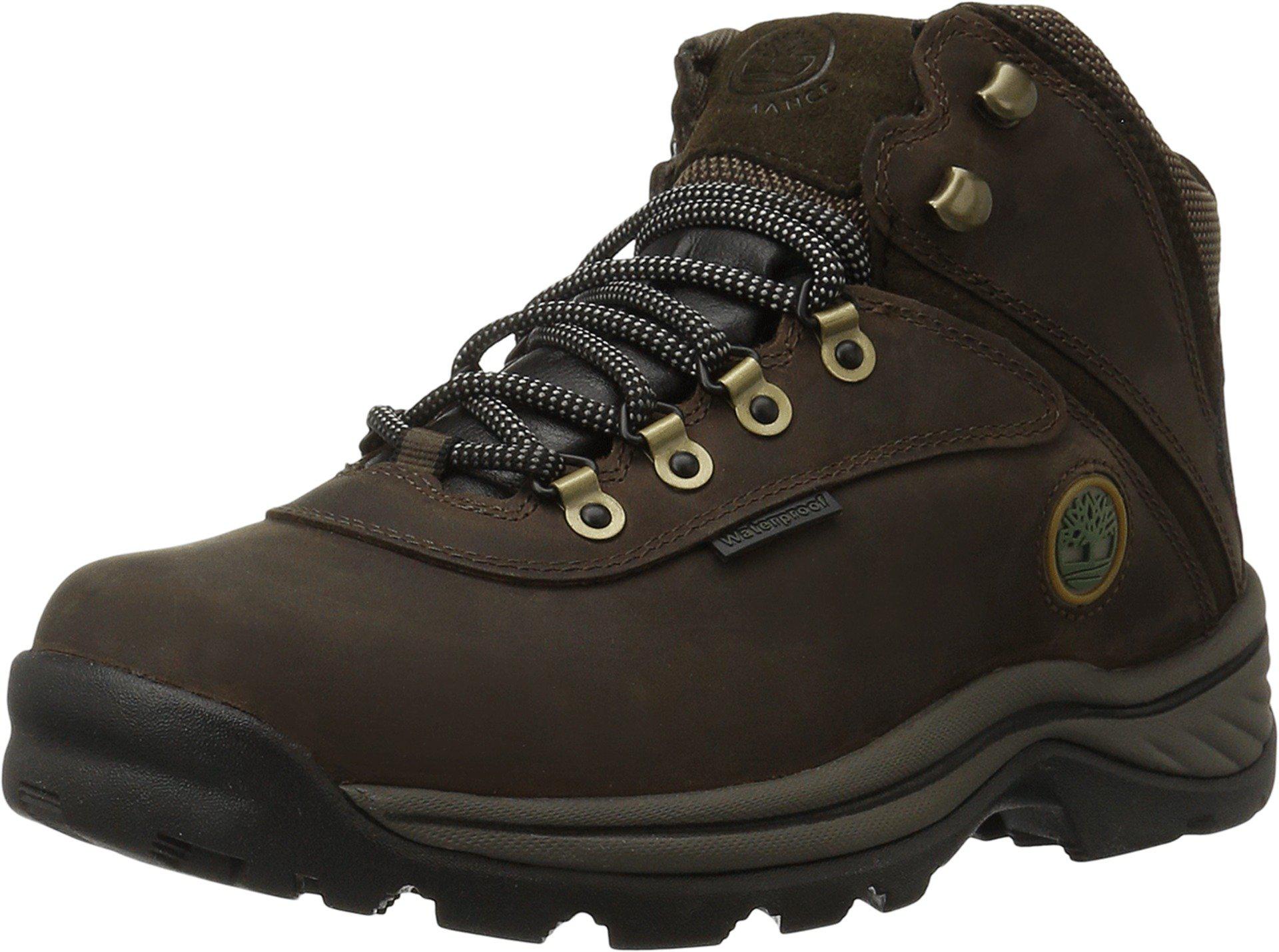 timberland white ledge men's waterproof boot dark brown