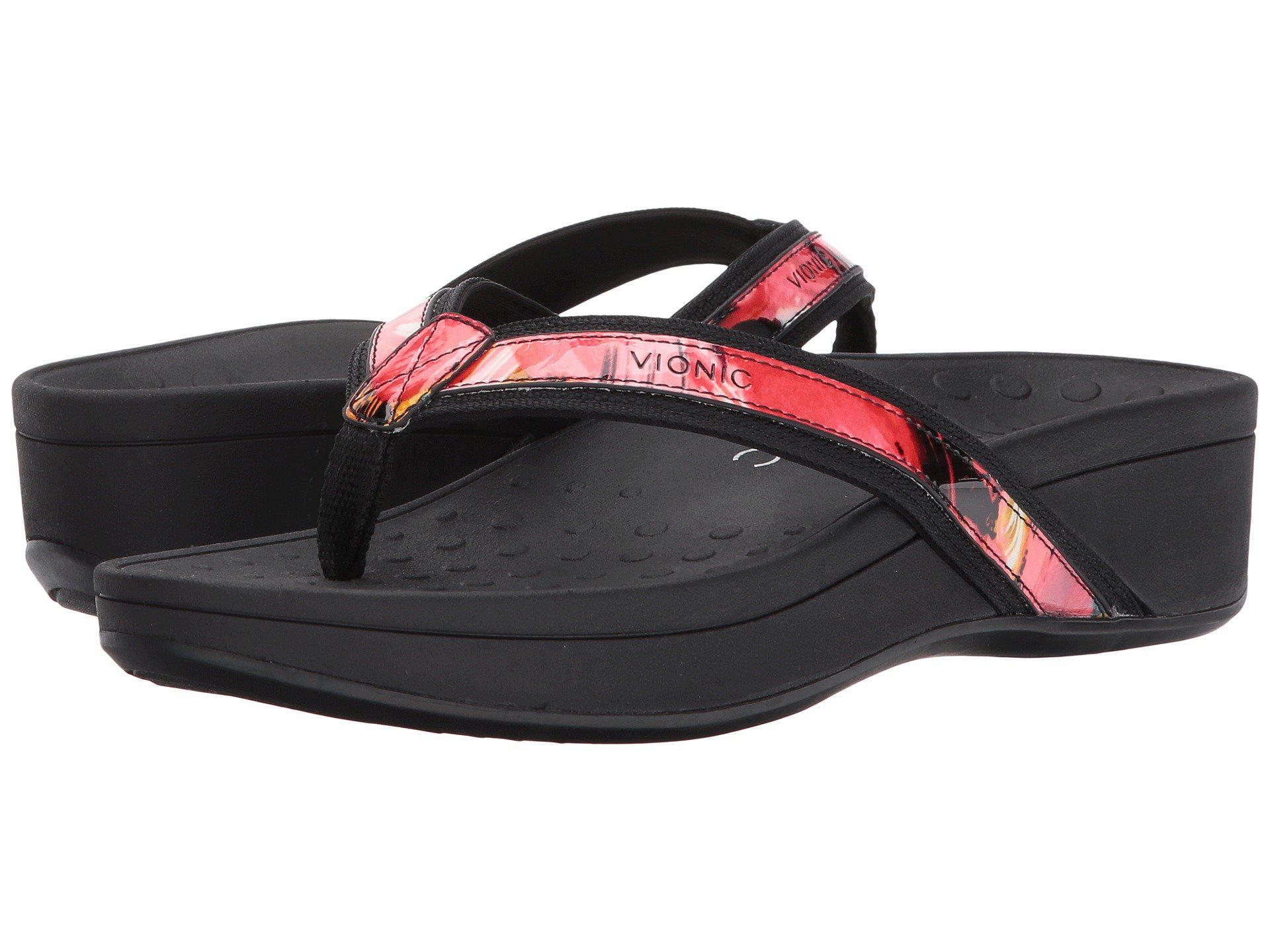 vionic high tide black floral