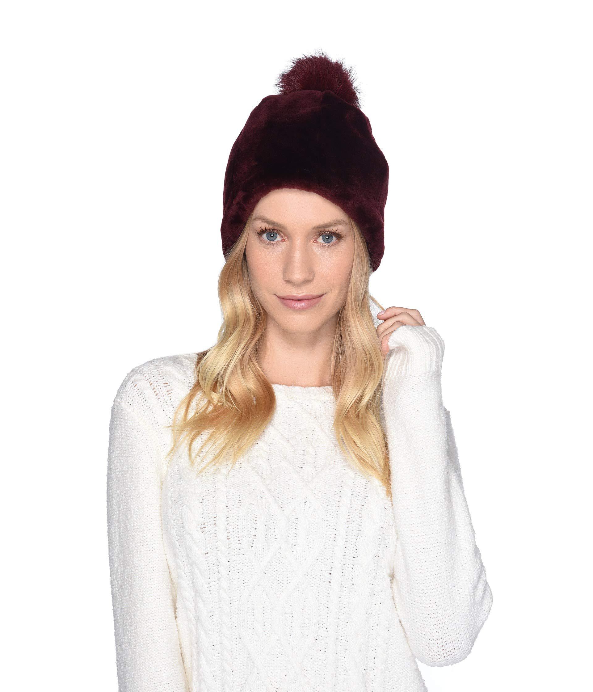 ugg solid sheepskin beanie