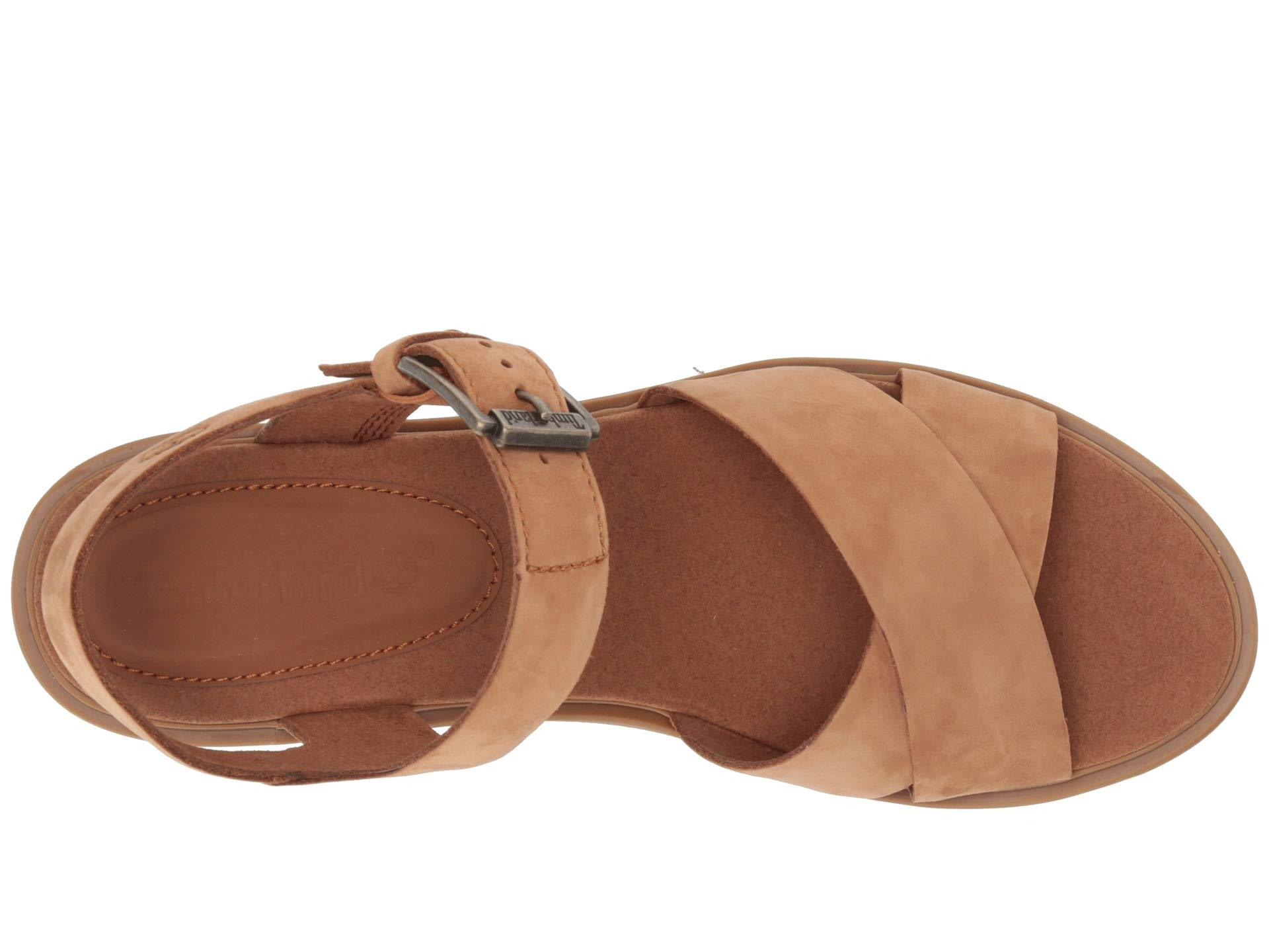 Timberland Violet Marsh Cross Band Sandal in Brown | Lyst