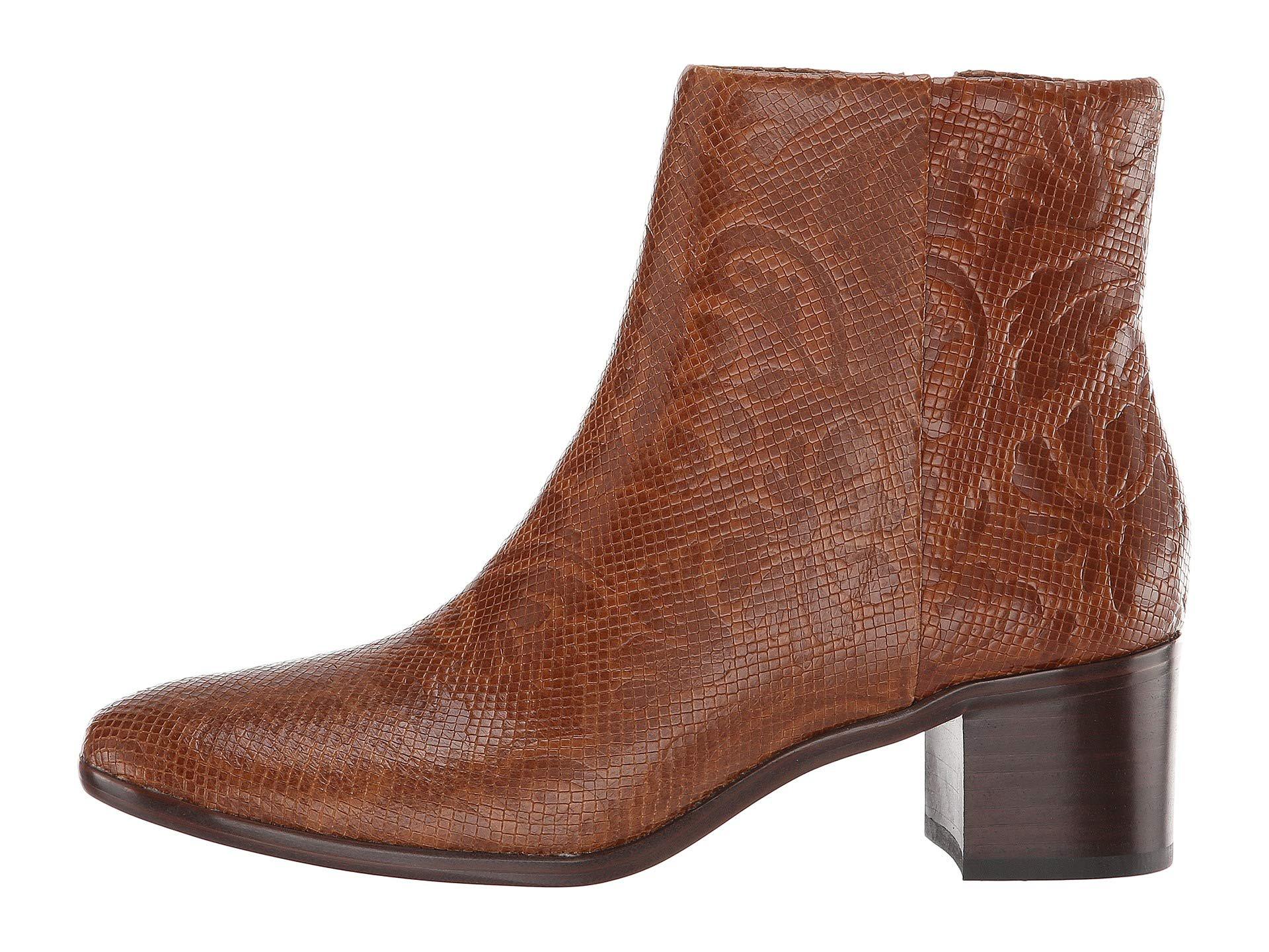 Patricia Nash Leather Marcella (cognac Tooled Snake) Shoes