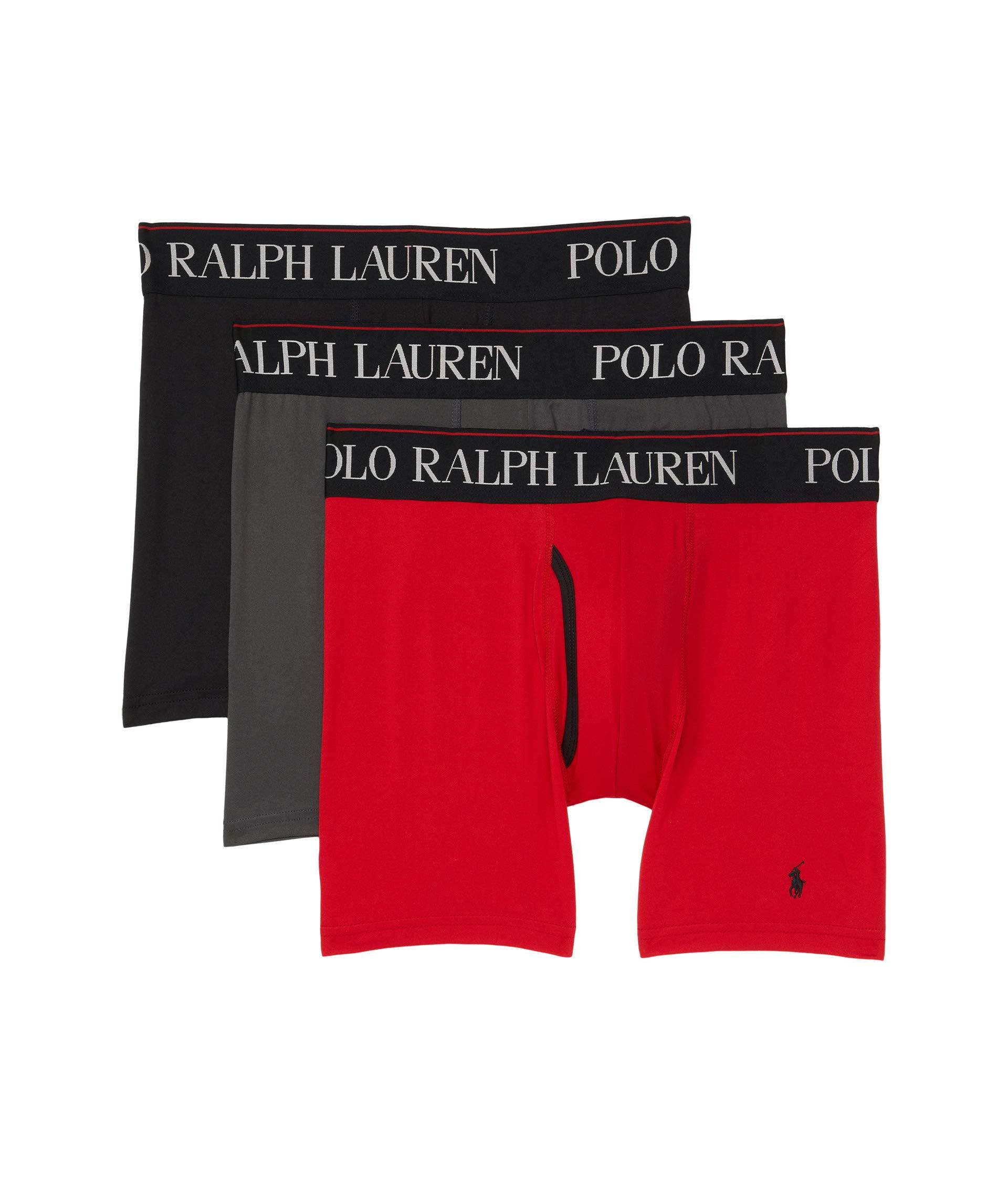 Warmte vastleggen duisternis Polo Ralph Lauren 3-pack 4d-flex Cool Microfiber Boxer Briefs in Gray for  Men | Lyst